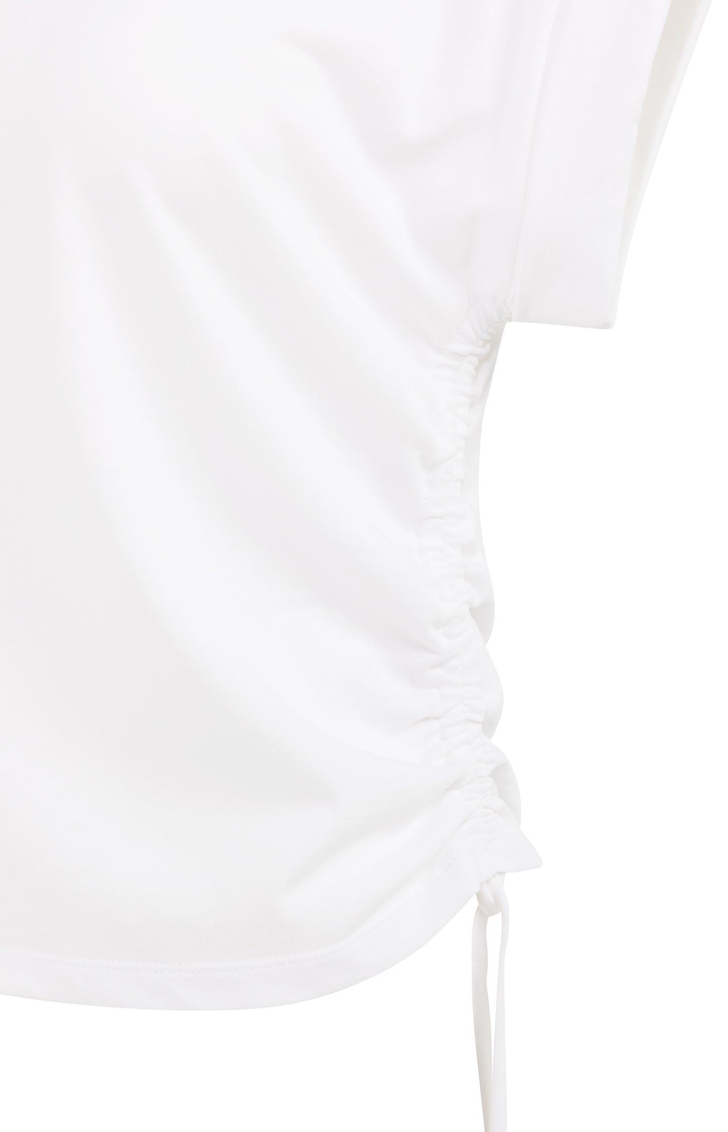 Top with short sleeves and adjustable cords