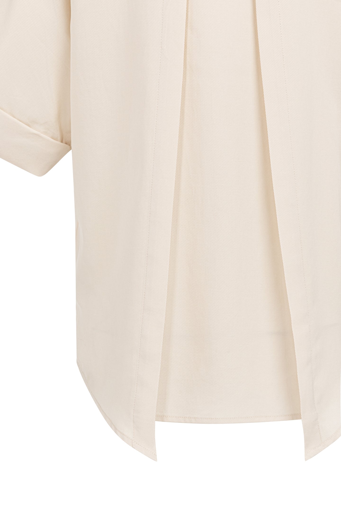 Top with short sleeves and polo collar