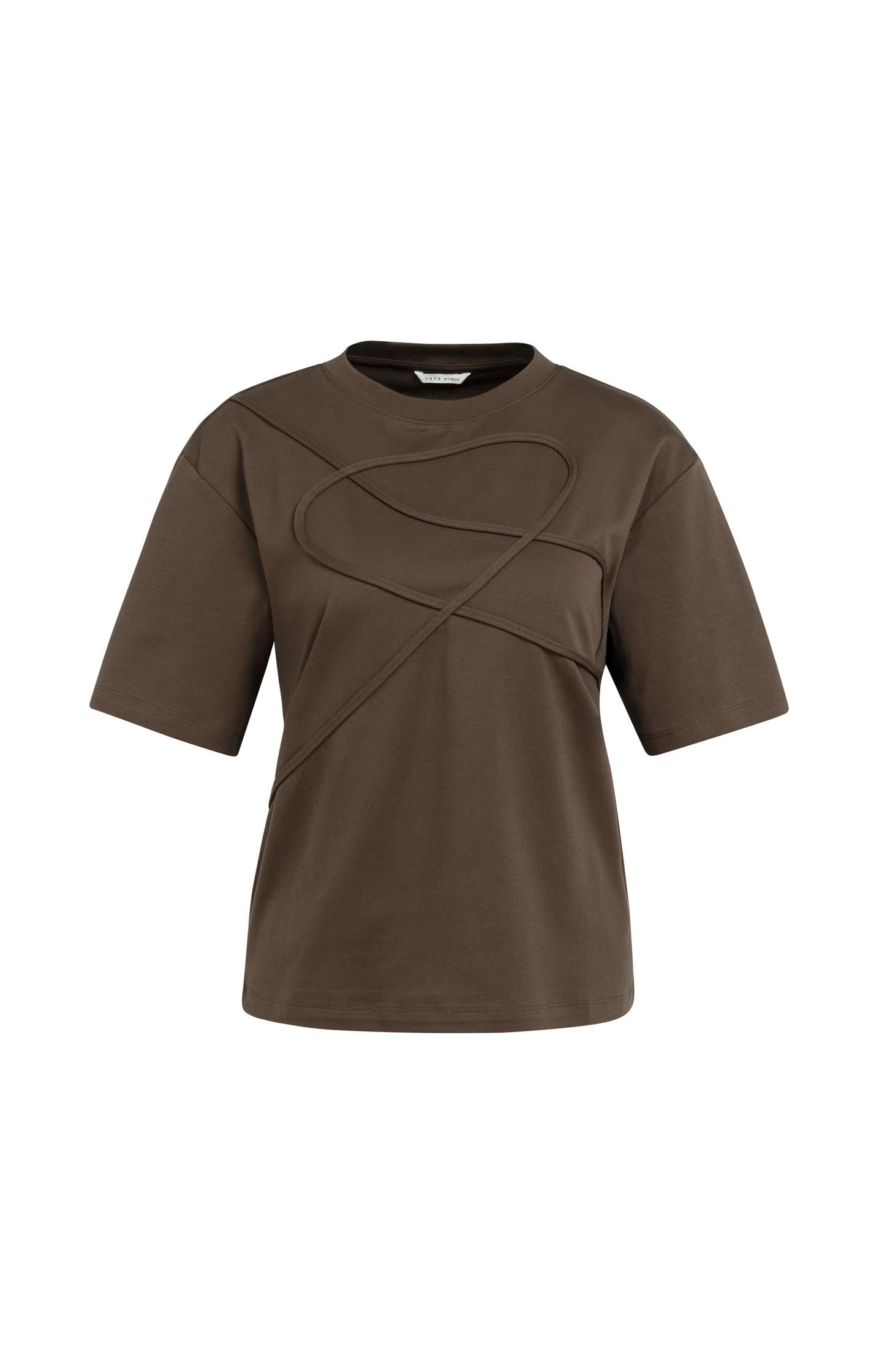 Top with stitched detail