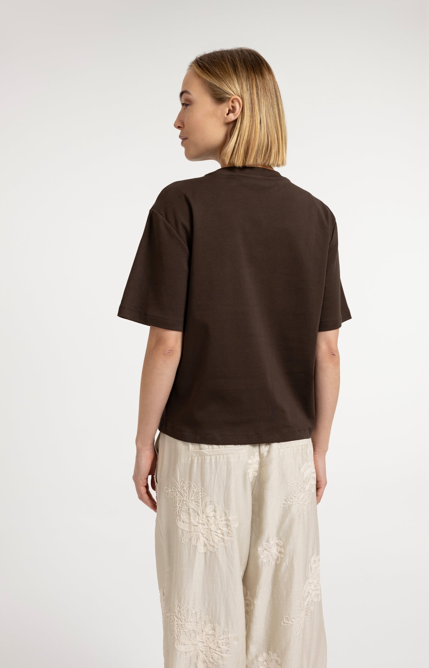 Top with stitched detail