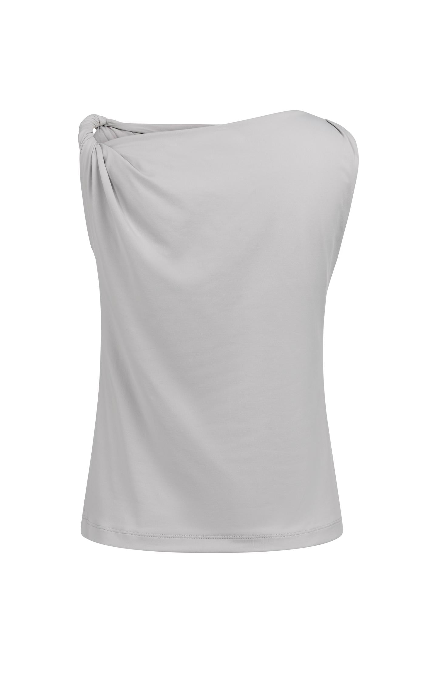 Top with twisted shoulder strap