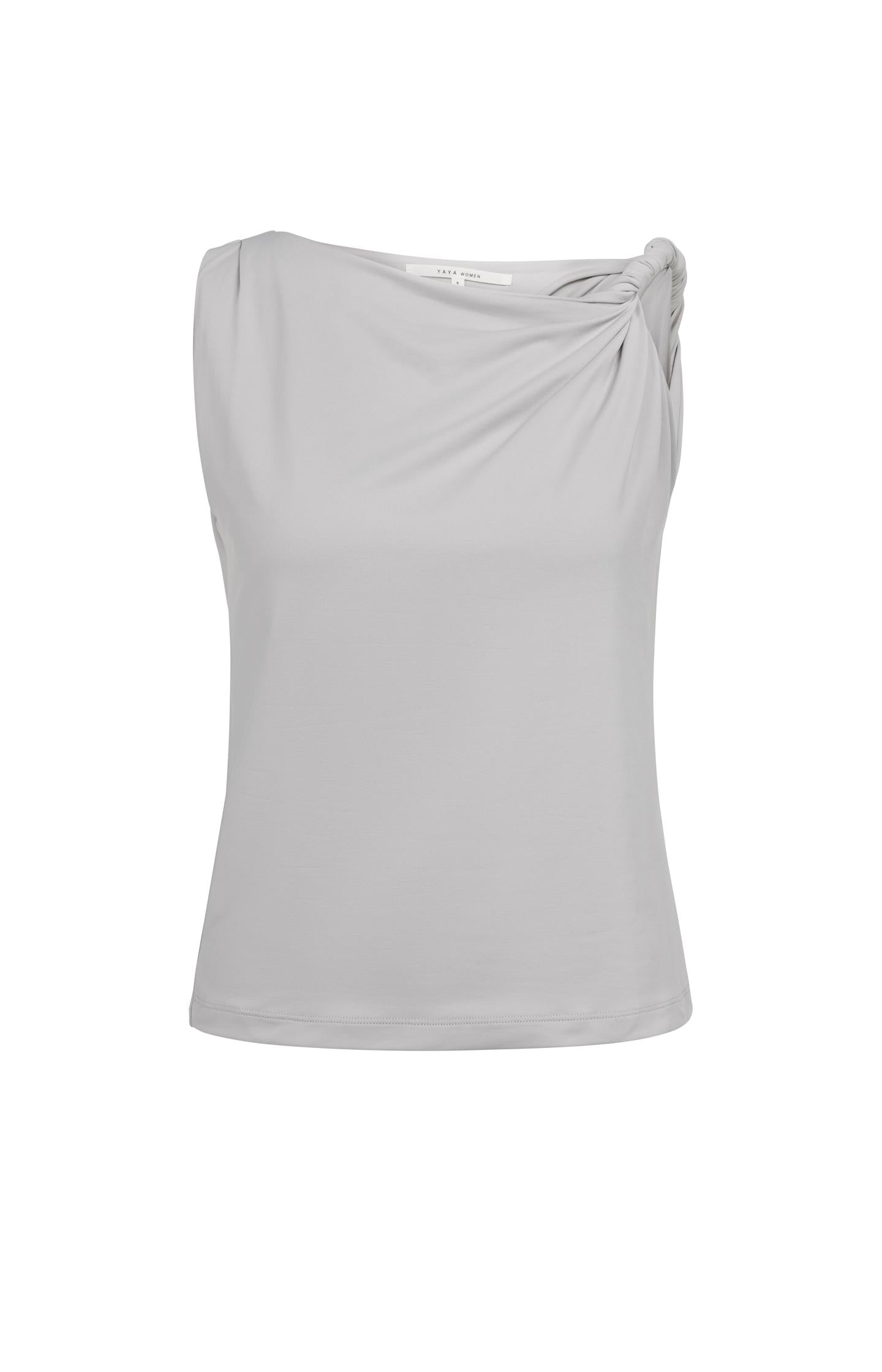 Top with twisted shoulder strap