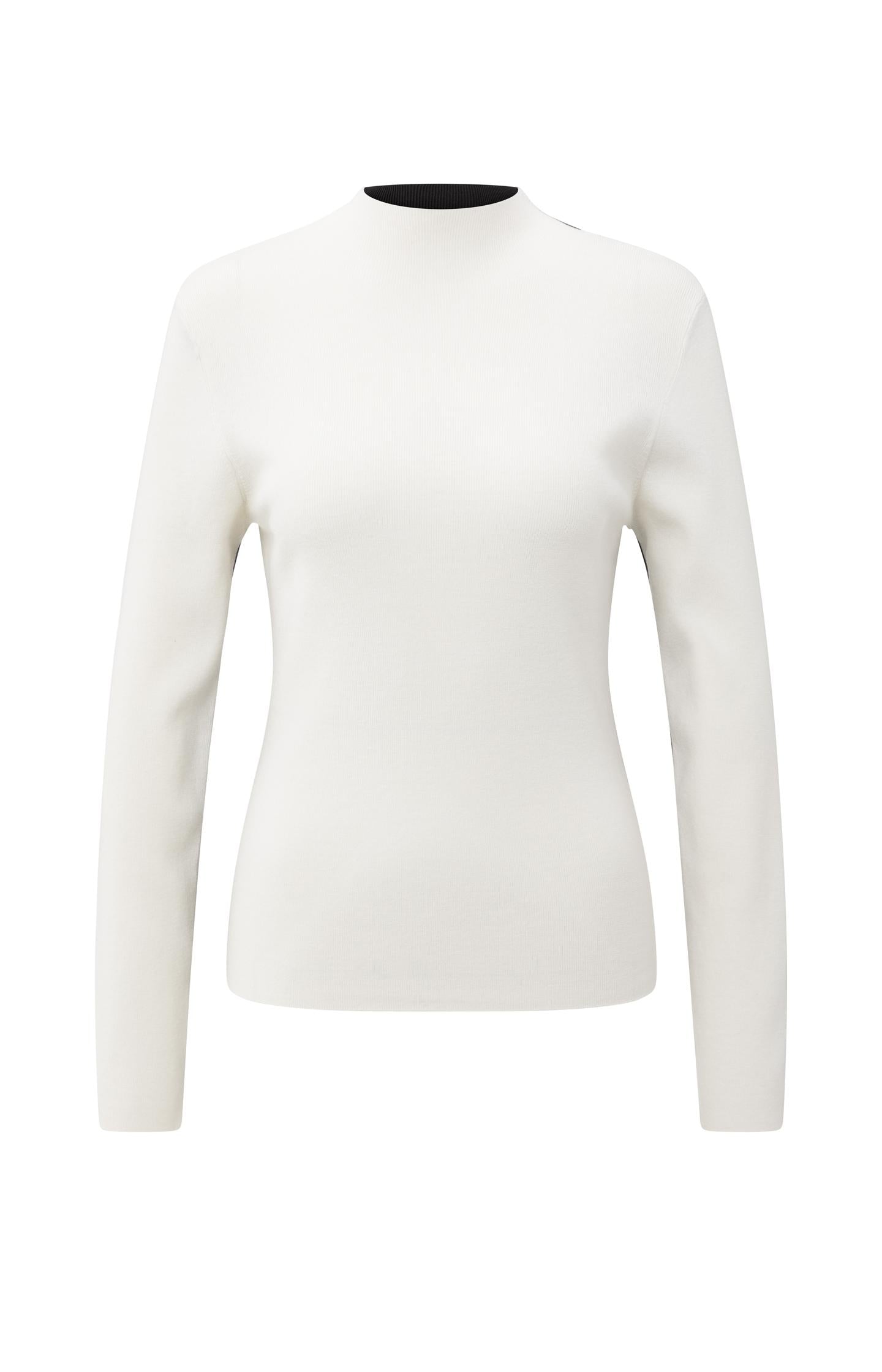 Top with two-tone design and long sleeves - Type: product