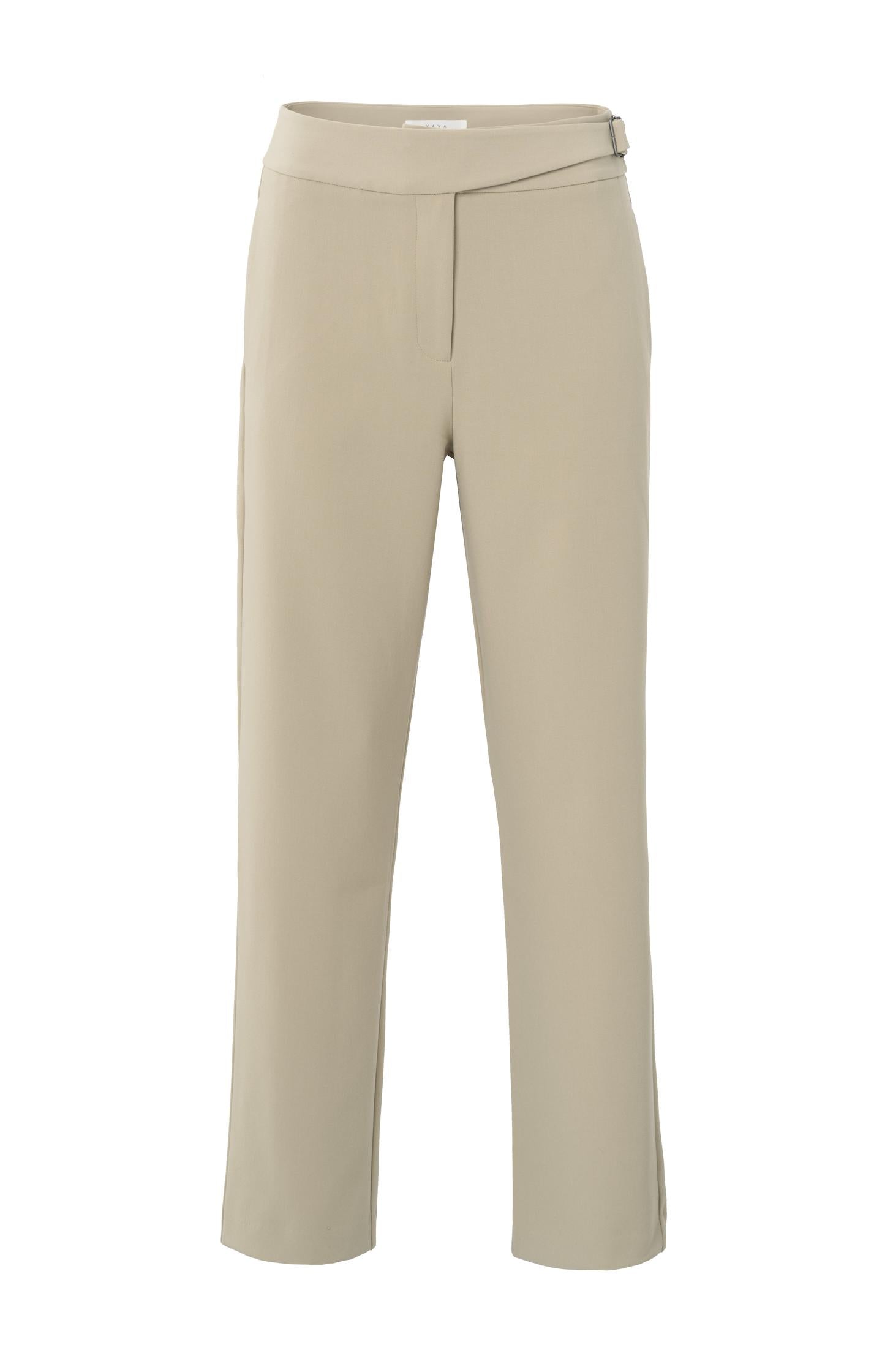 Trousers with high waist and buckle closure - Type: product