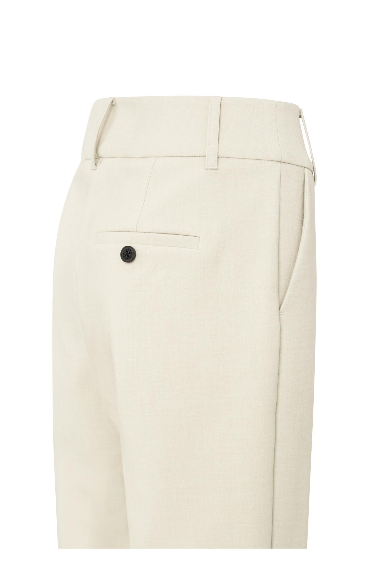 Trousers with straight legs and stylish waistband