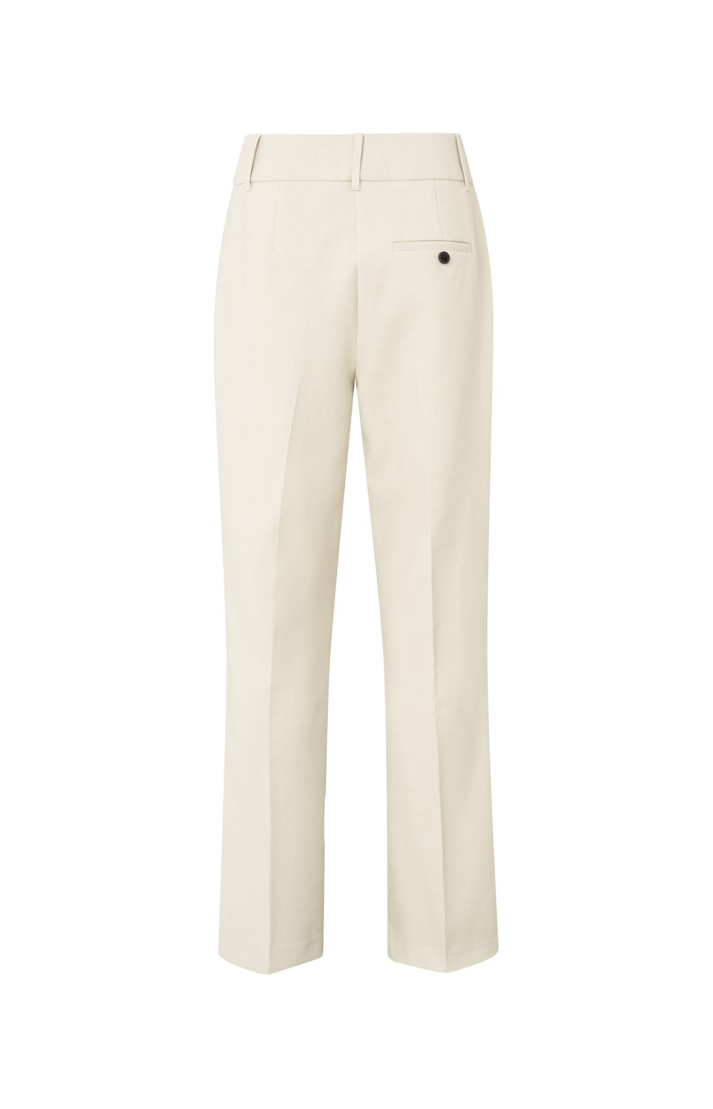 Trousers with straight legs and stylish waistband