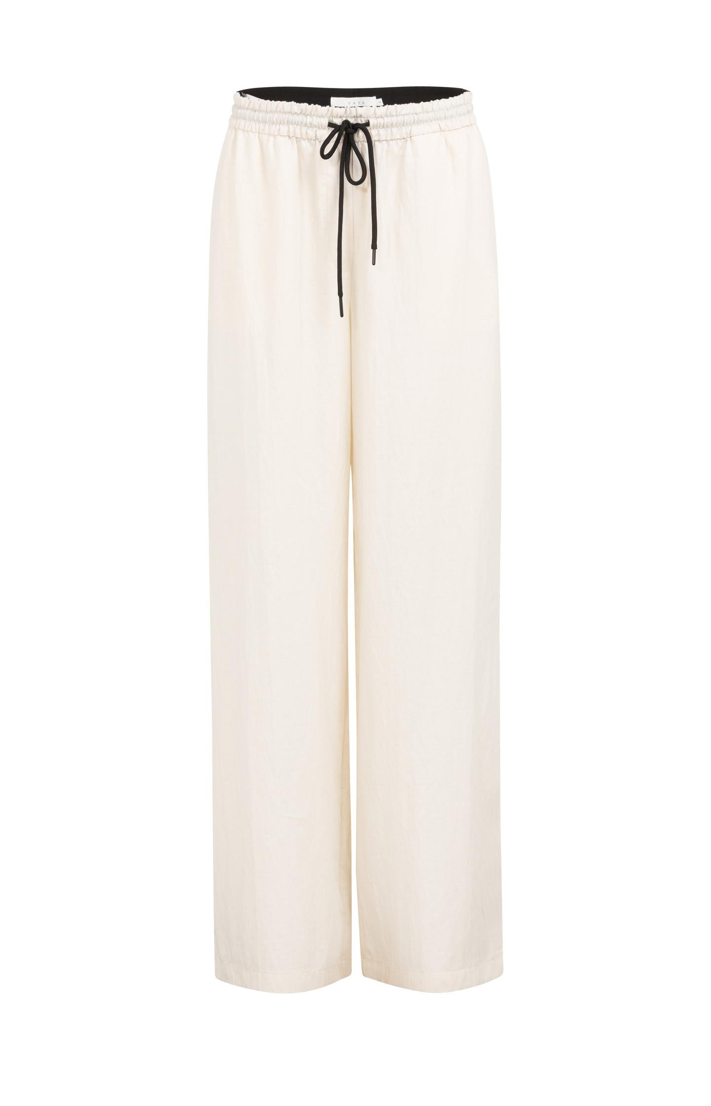 Trousers with wide legs and contrast stitching  L30 - Type: product
