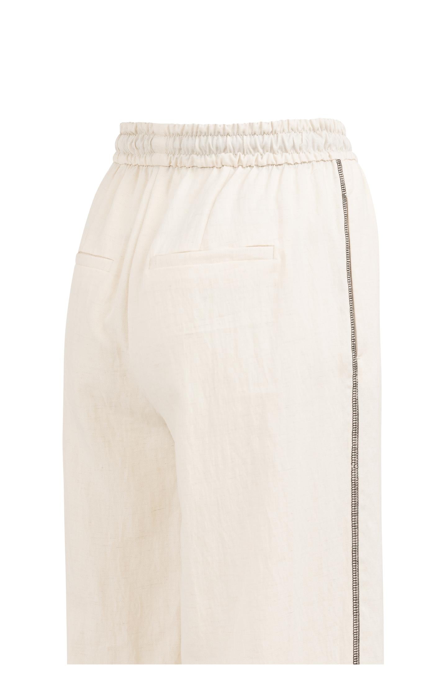 Trousers with wide legs and contrast stitching  L30 - Type: product