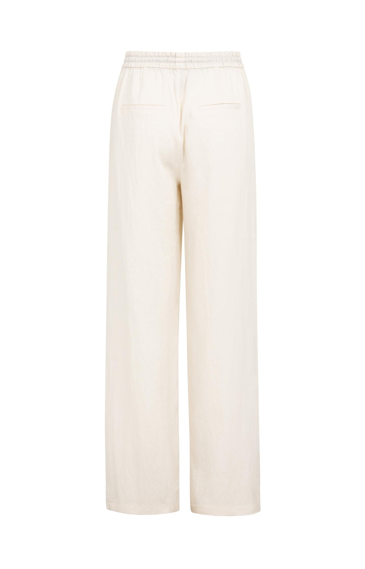 Trousers with wide legs and contrast stitching  L32