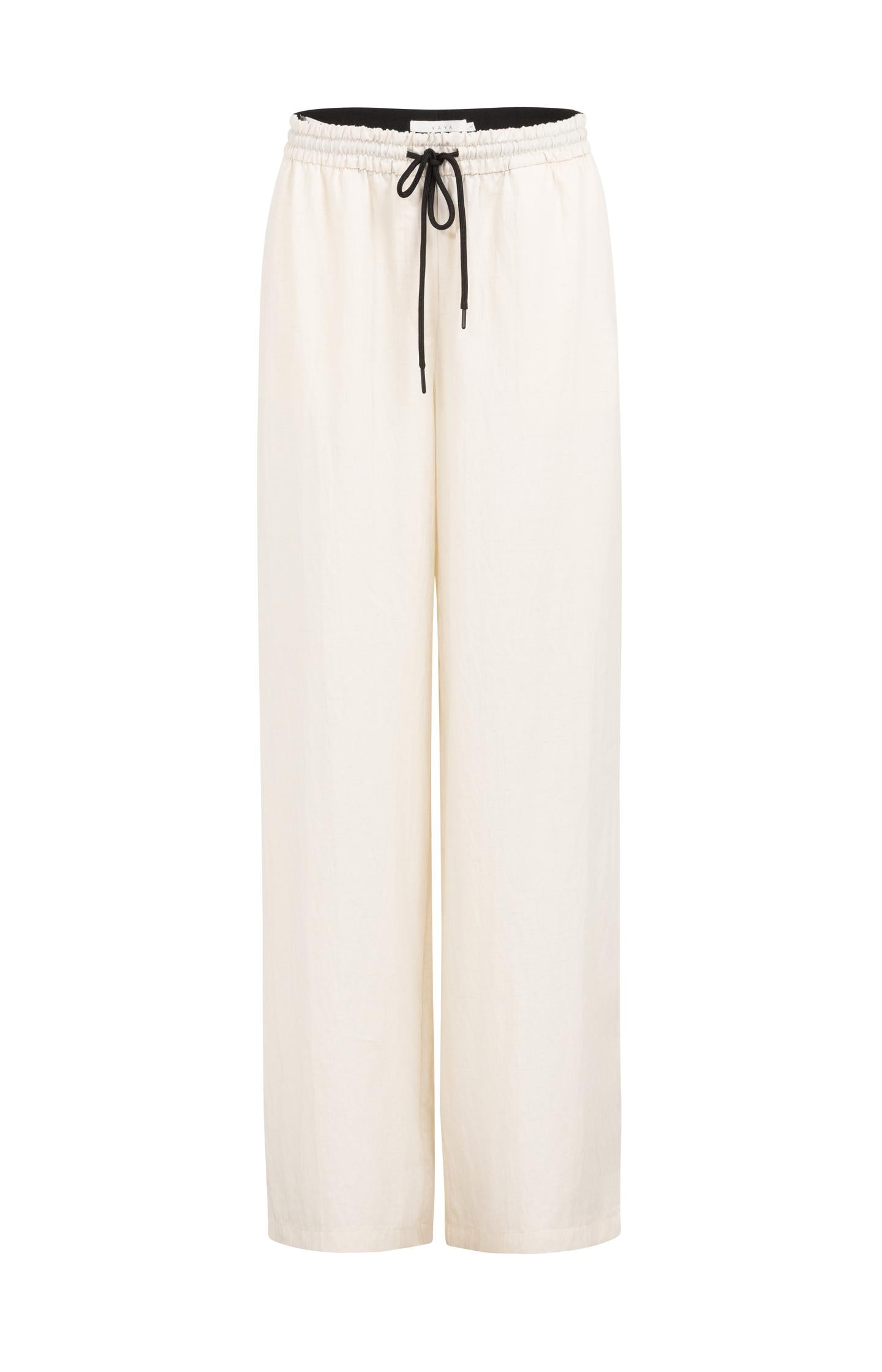 Trousers with wide legs and contrast stitching  L32 - Type: product
