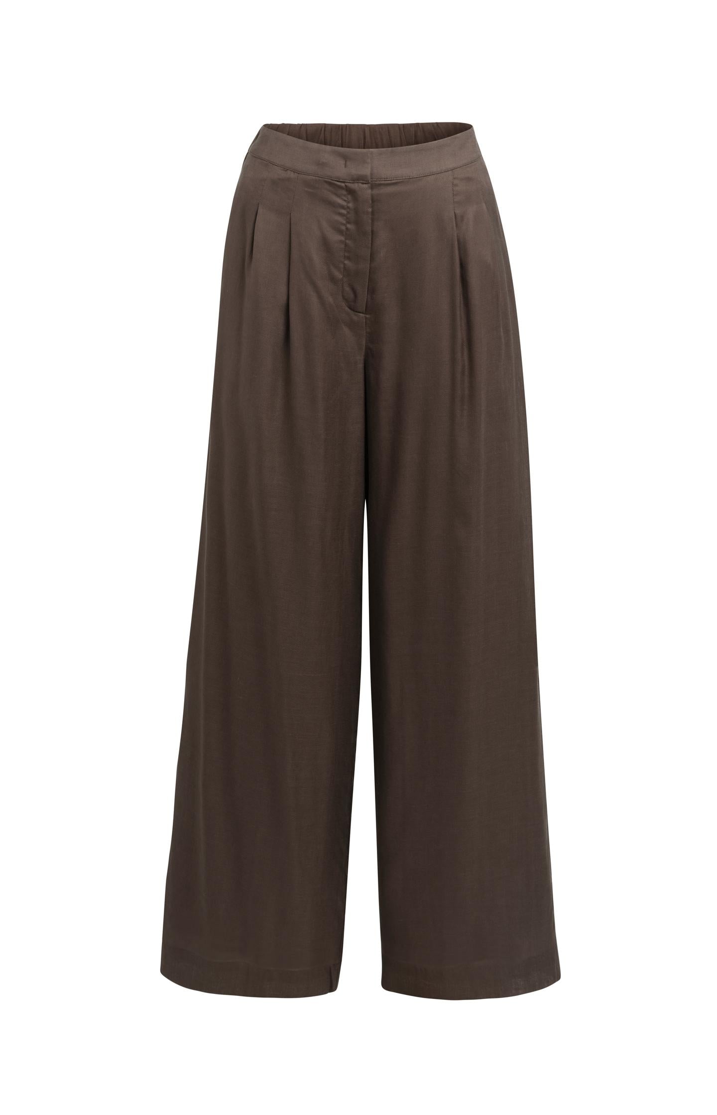 Pantalon large avec élastique au dos