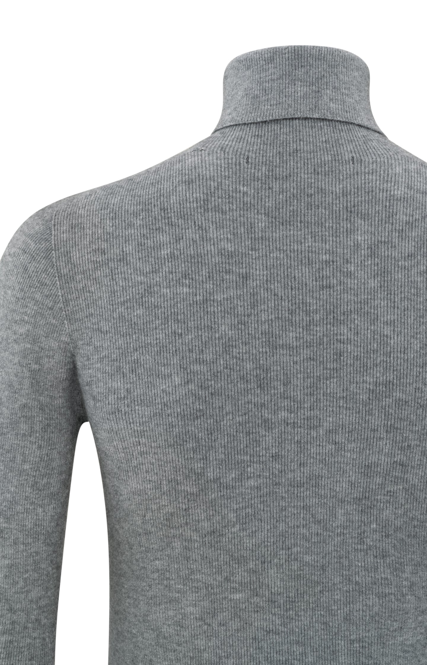 Turtleneck sweater with slim fit in ribbed structure