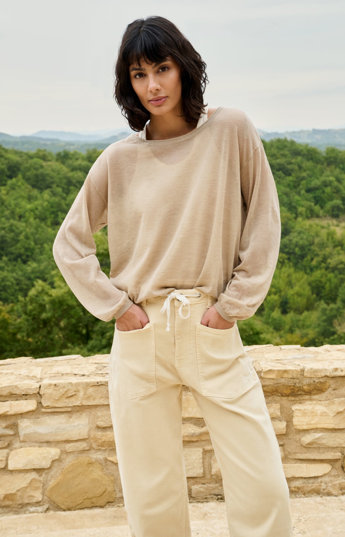 Twinset sweater with matching singlet