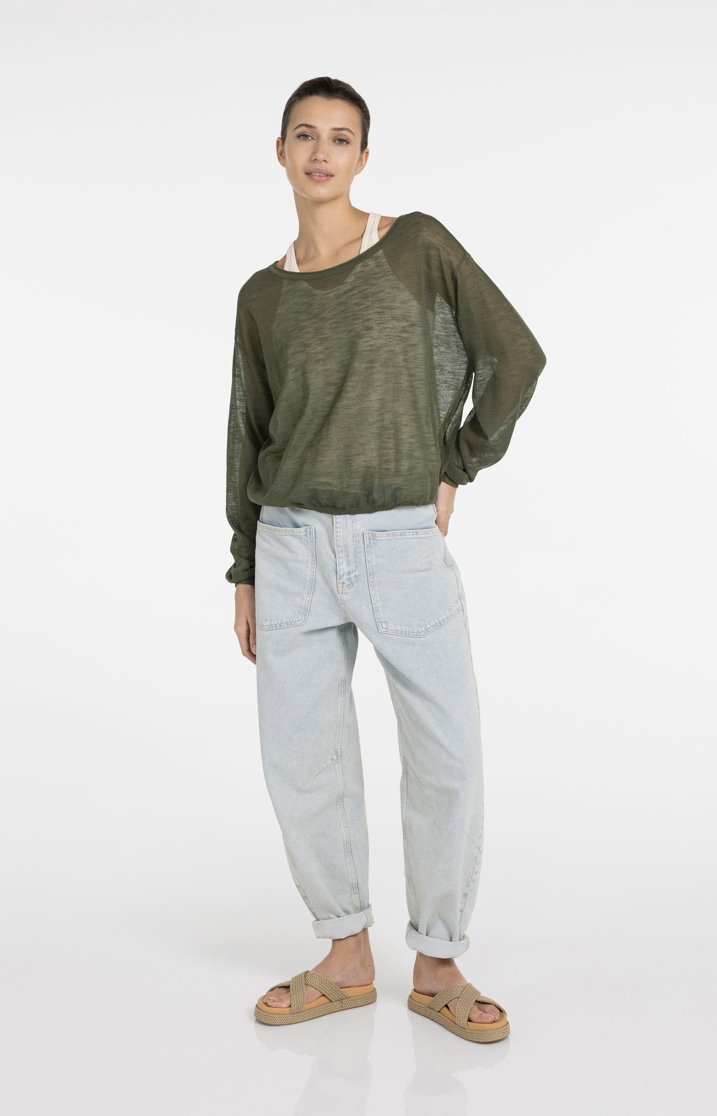 Twinset sweater with matching singlet