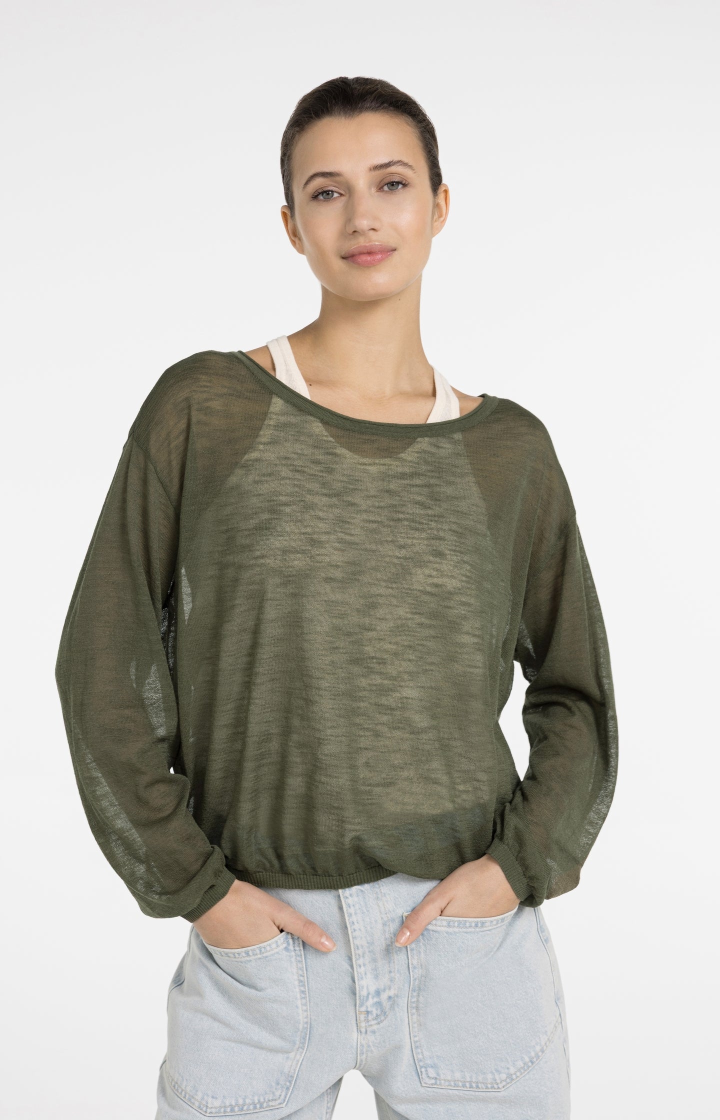 Twinset sweater with matching singlet