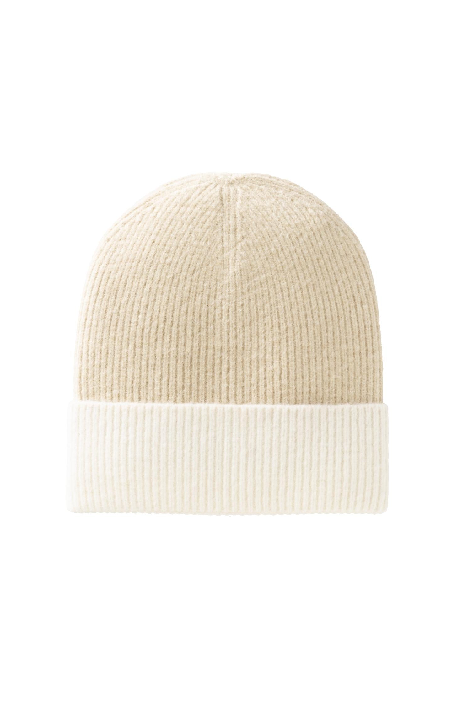 Two-tone knitted beanie - Type: product