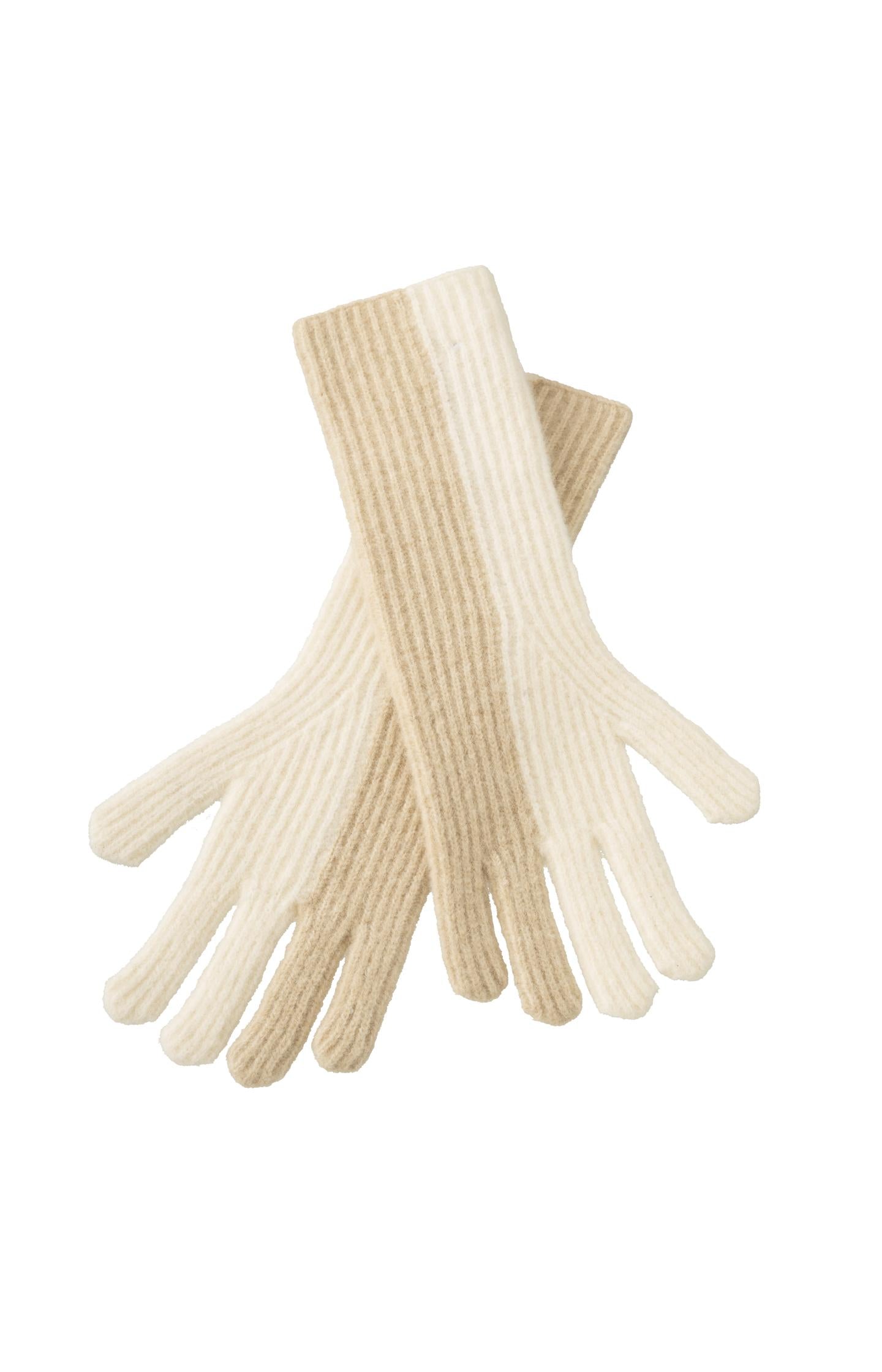 Two-tone knitted gloves - Type: product