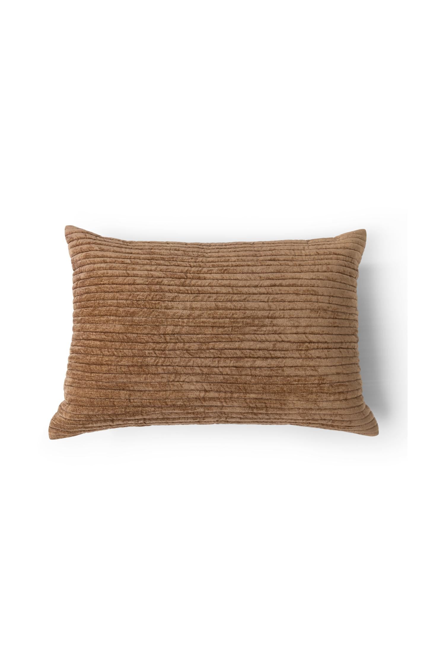 Velvet cushion with ribbed texture - Type: lookbook