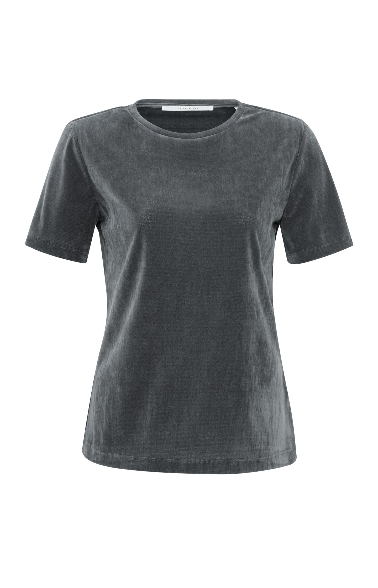 Velvet mesh T-shirt with short sleeves - Type: product