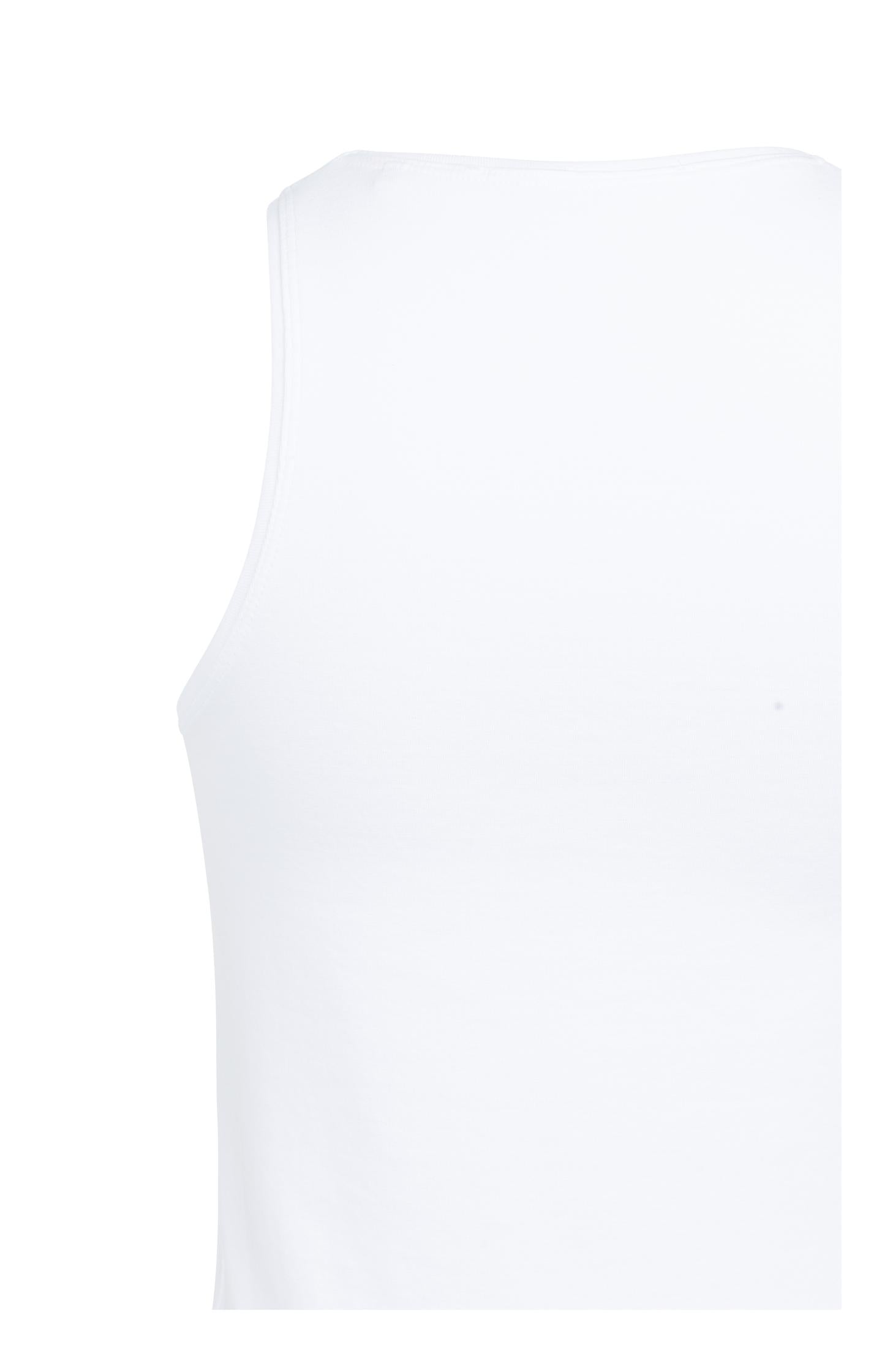 White halter top made of soft fabric