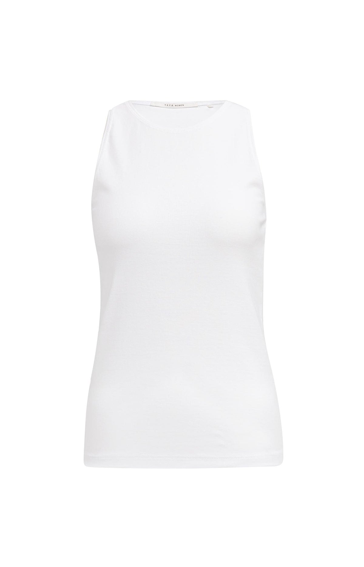 White halter top made of soft fabric