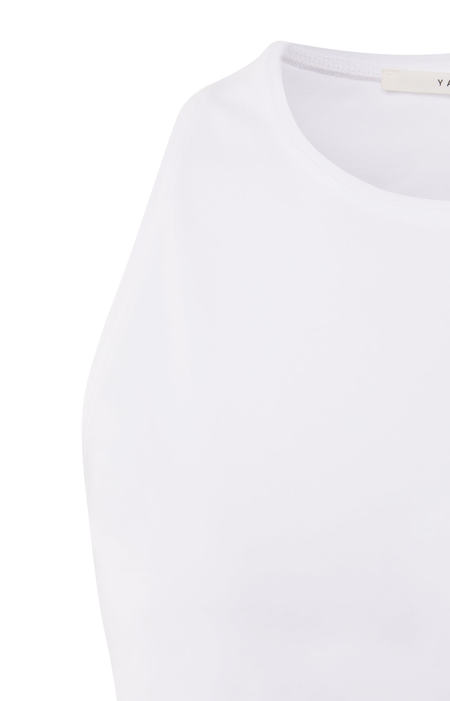White halter top made of soft fabric
