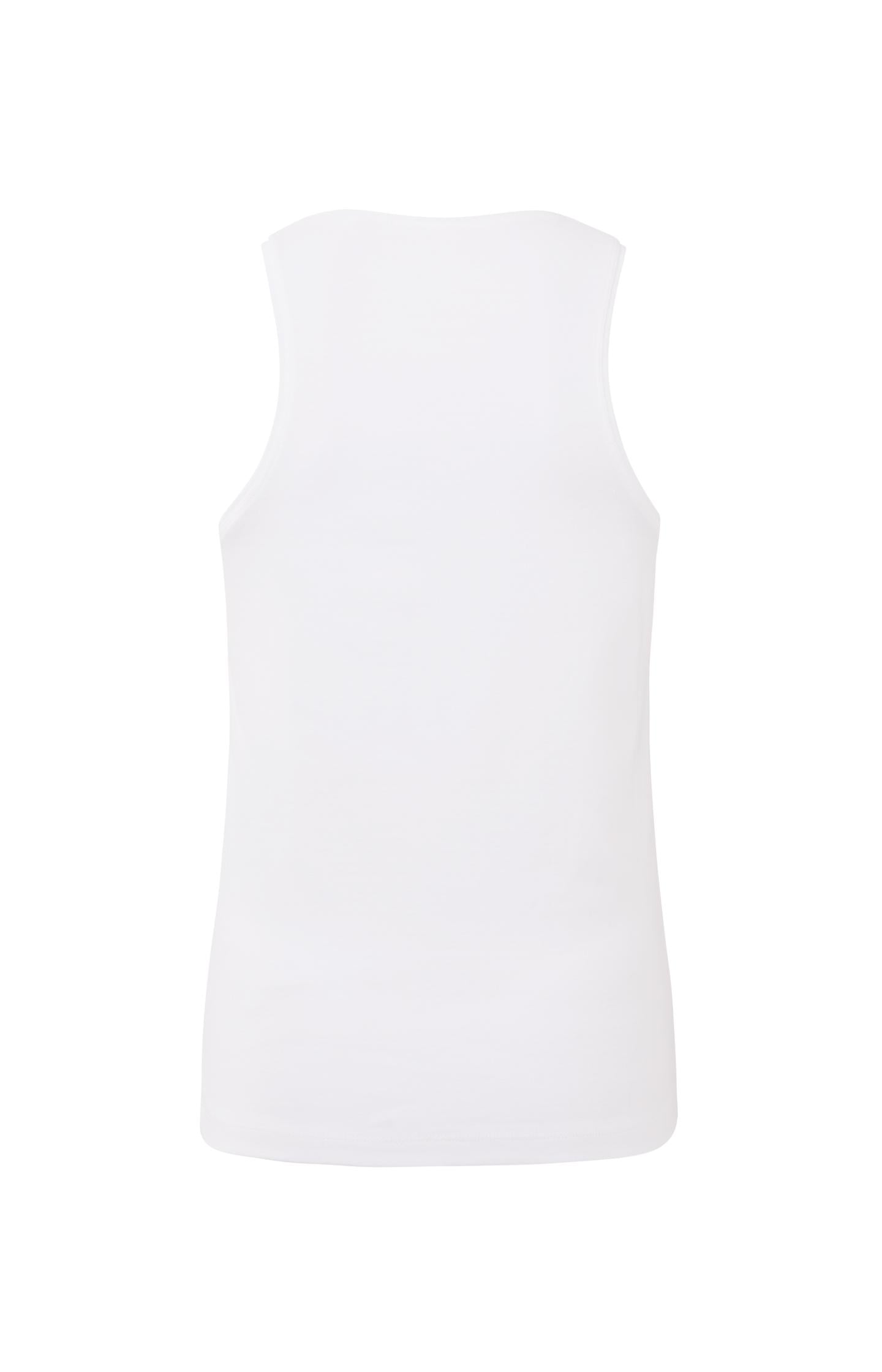 White halter top made of soft fabric