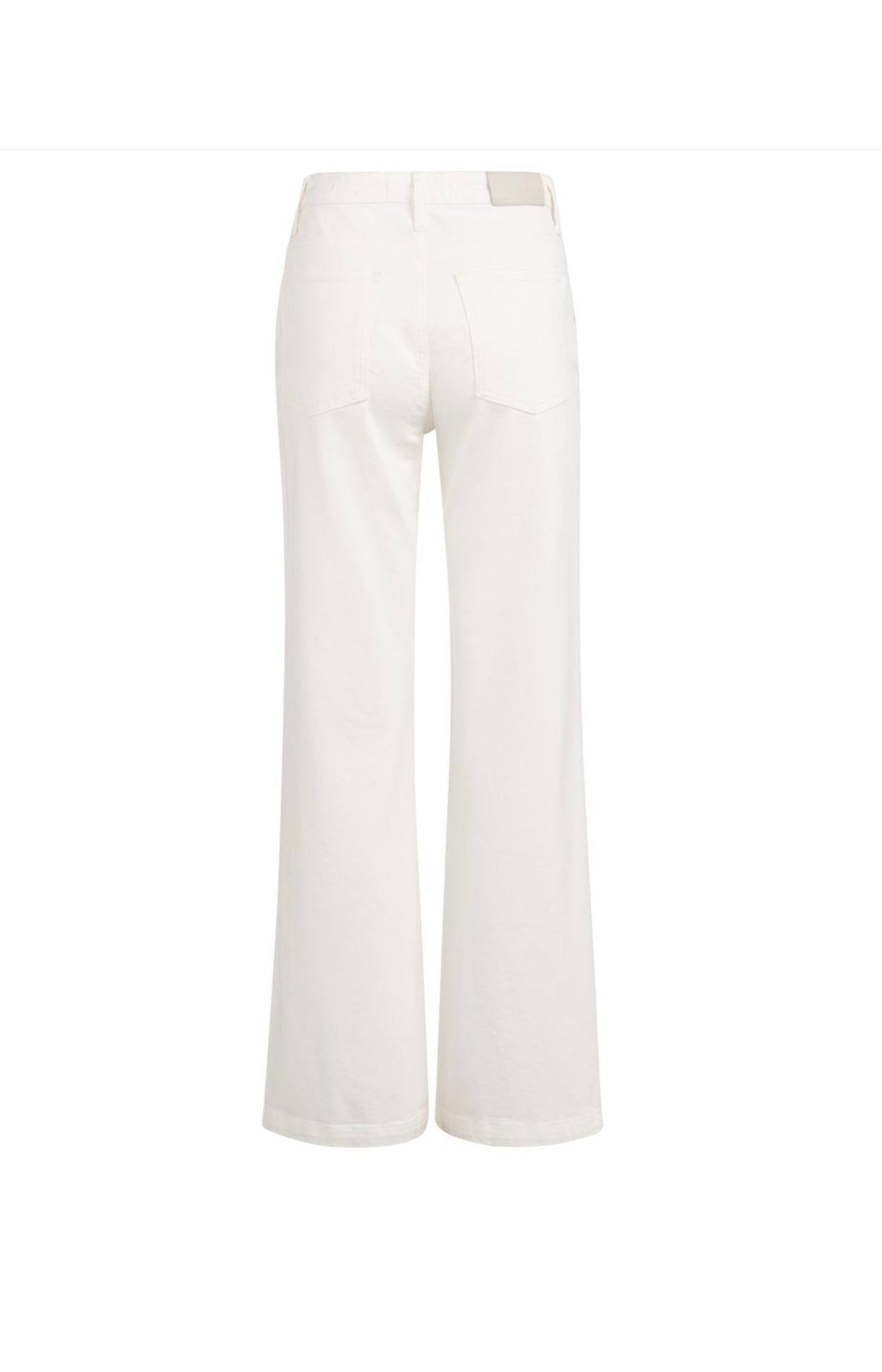 Wide leg denim trousers with button details (L34)