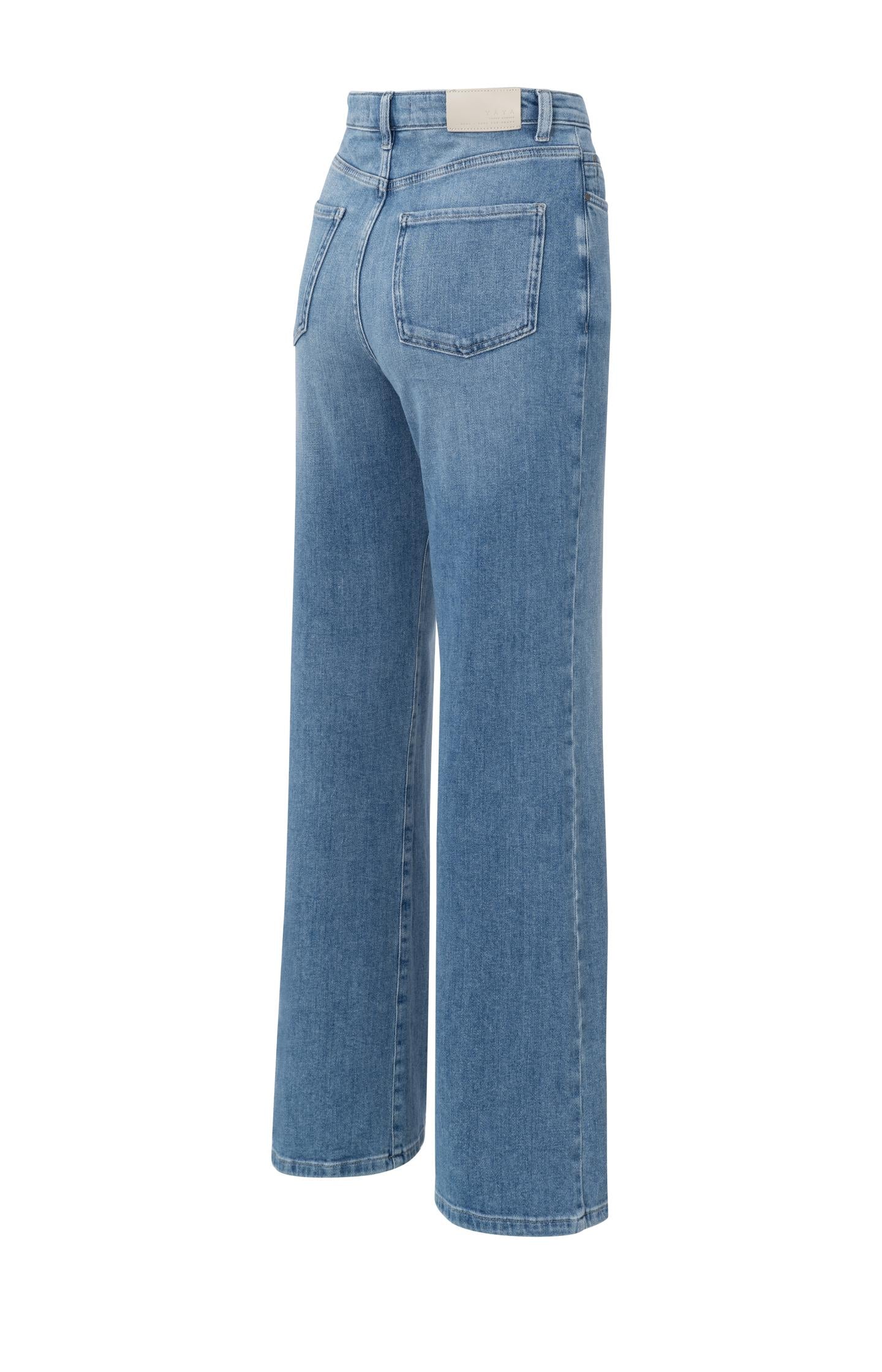 Wide-leg jeans with high waist (L30)