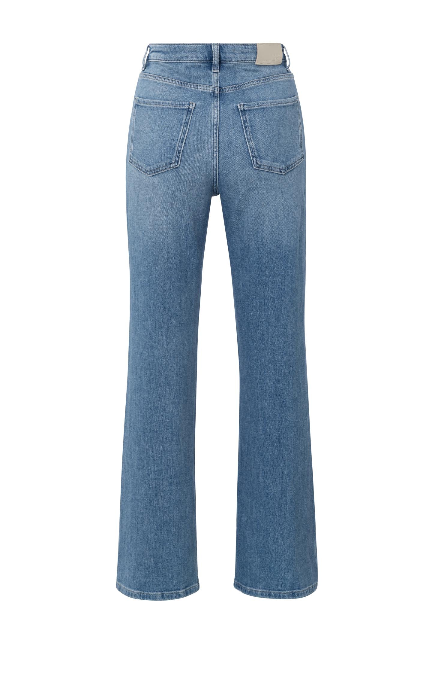 Wide-leg jeans with high waist (L30)