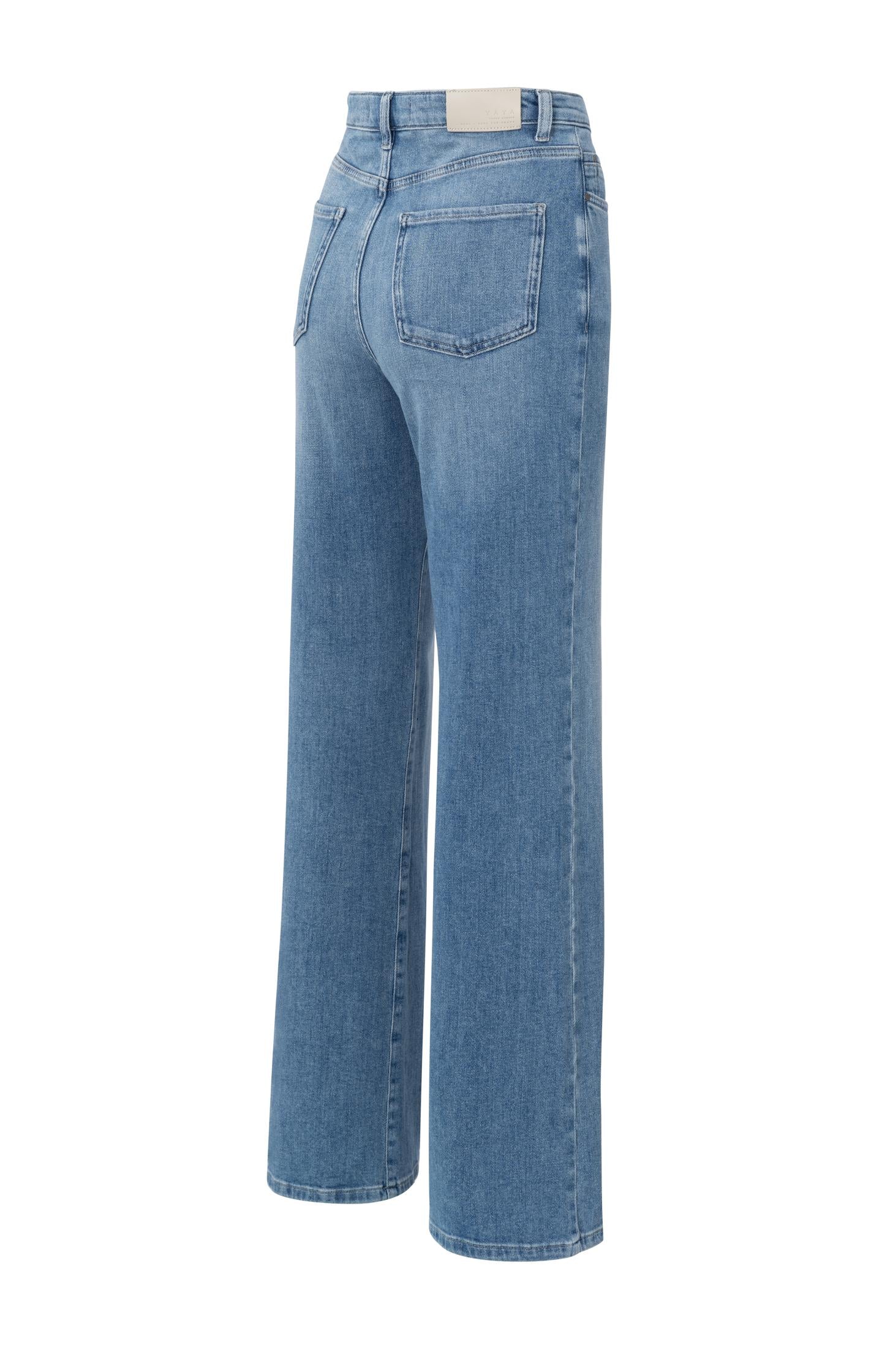 Wide-leg jeans with high waist (L32)