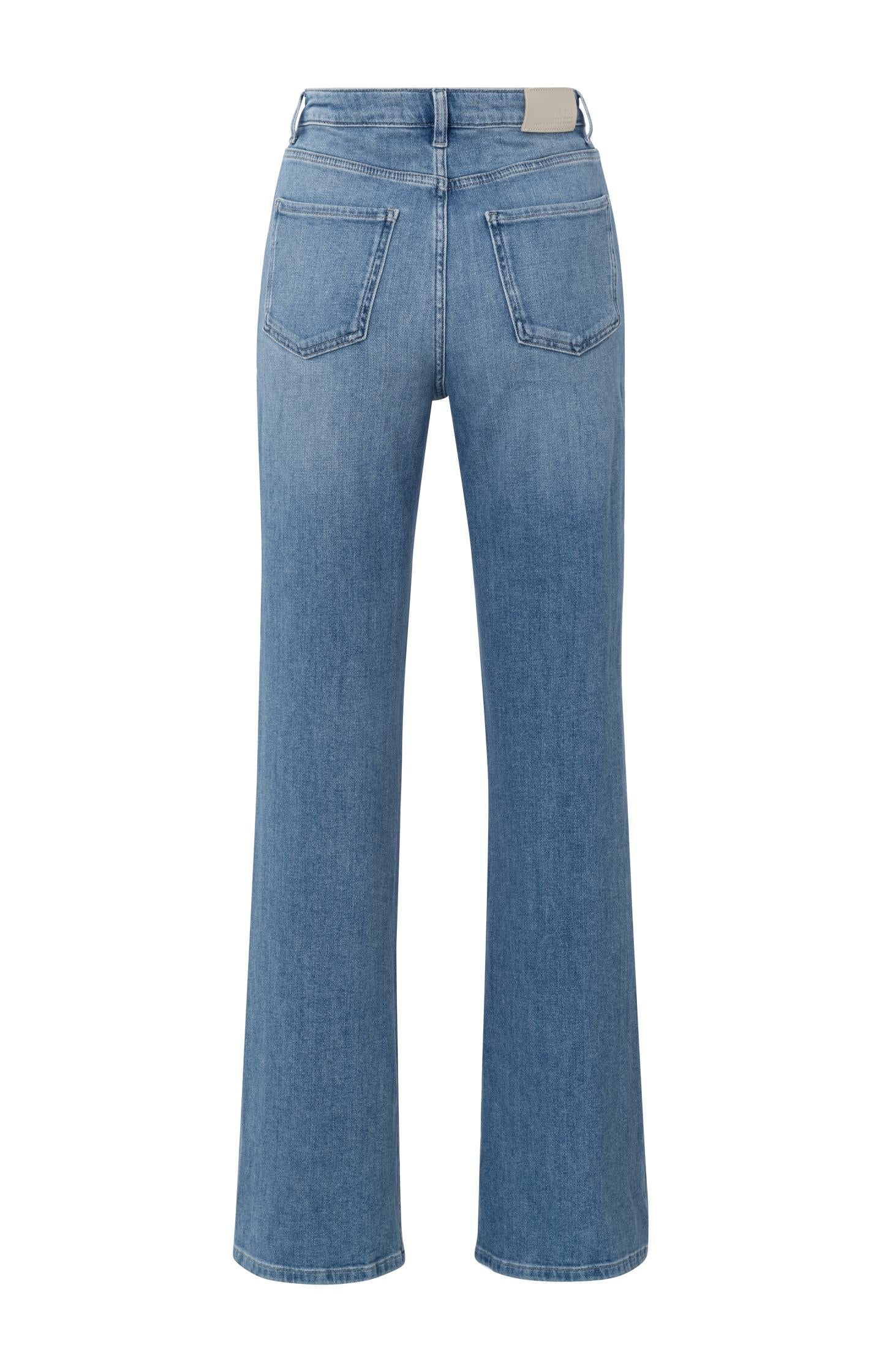 Wide-leg jeans with high waist (L34)