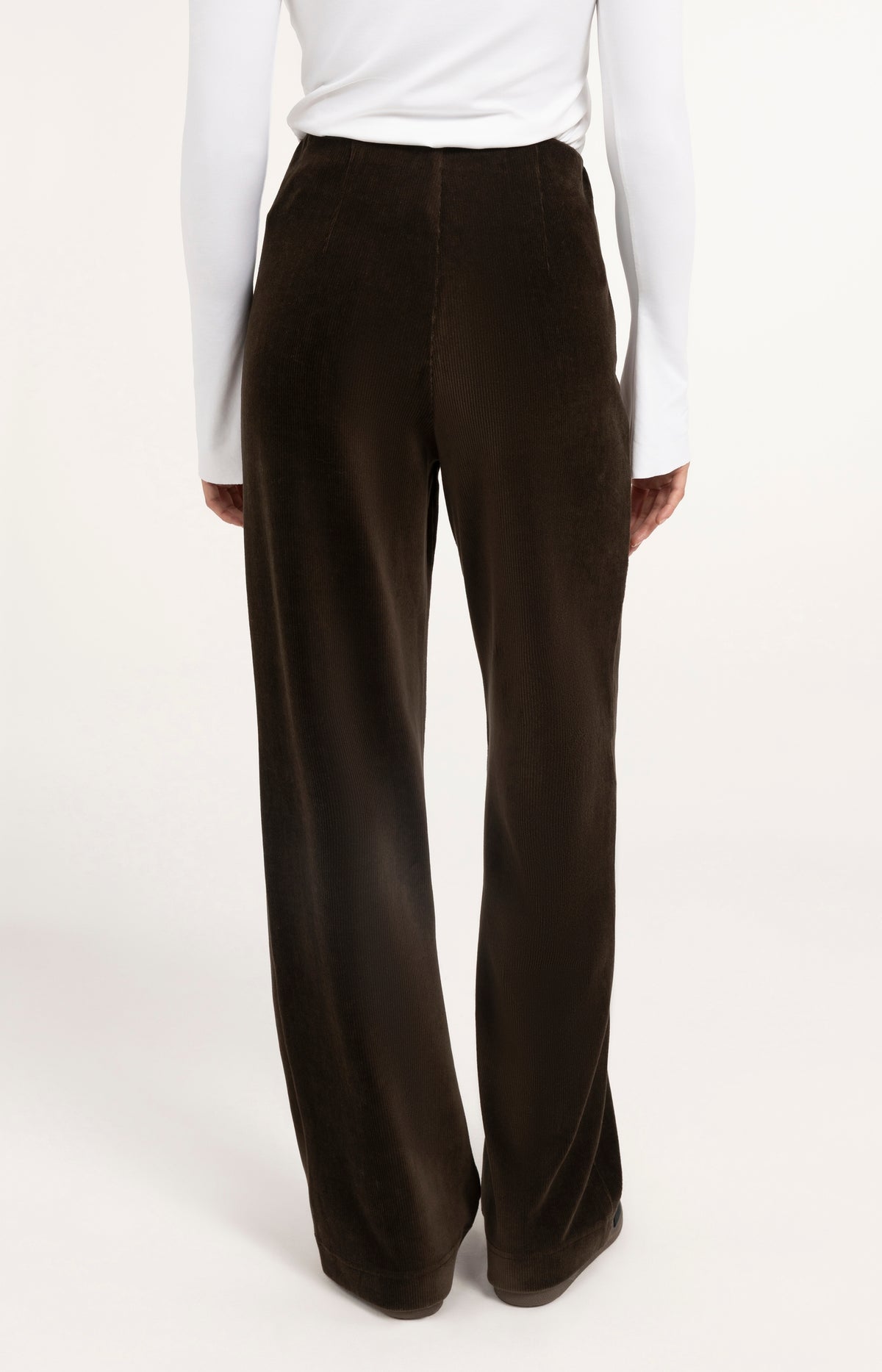 Pantalon large en velours côtelé - Delicioso Brown