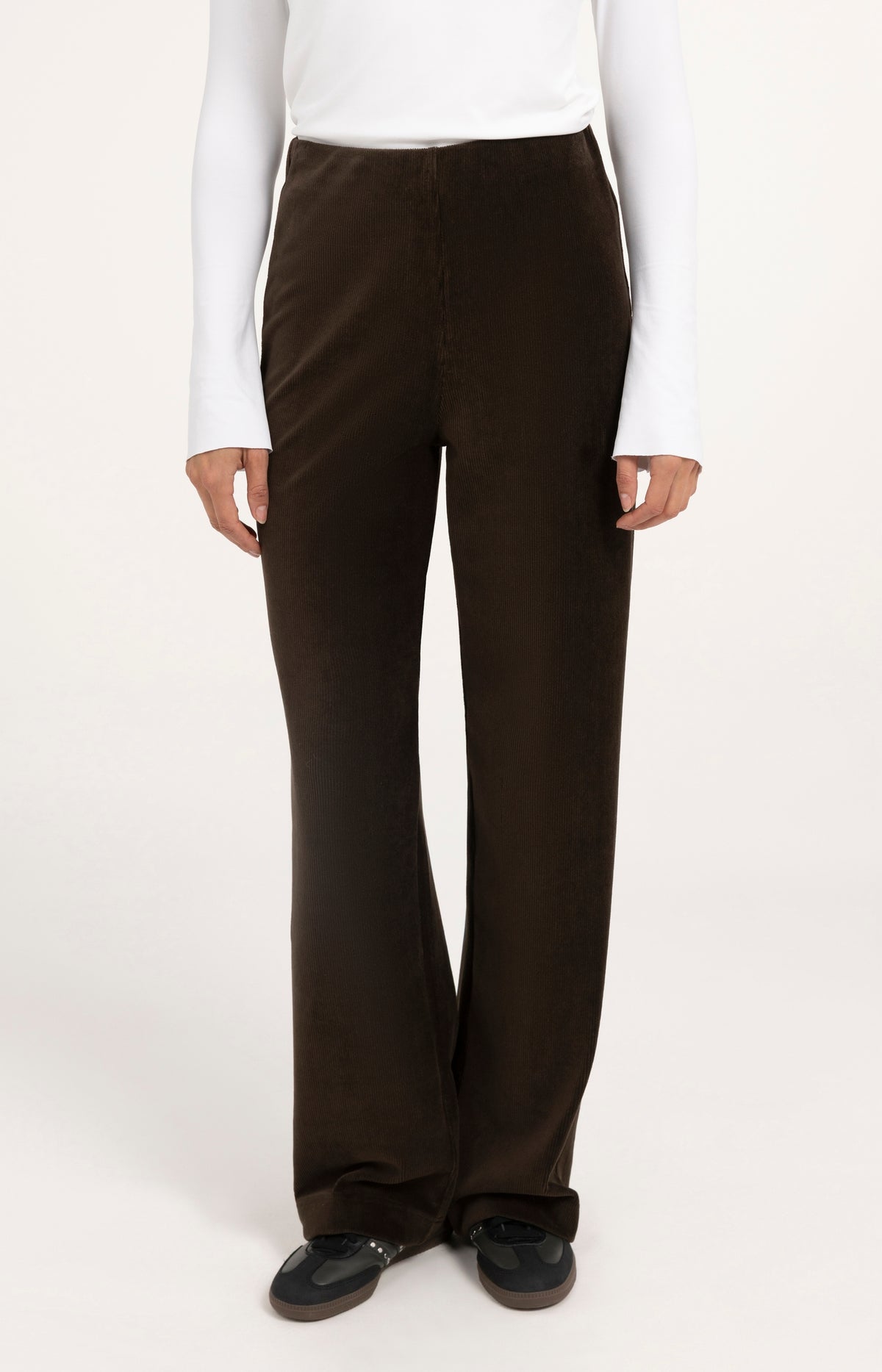 Pantalon large en velours côtelé - Delicioso Brown