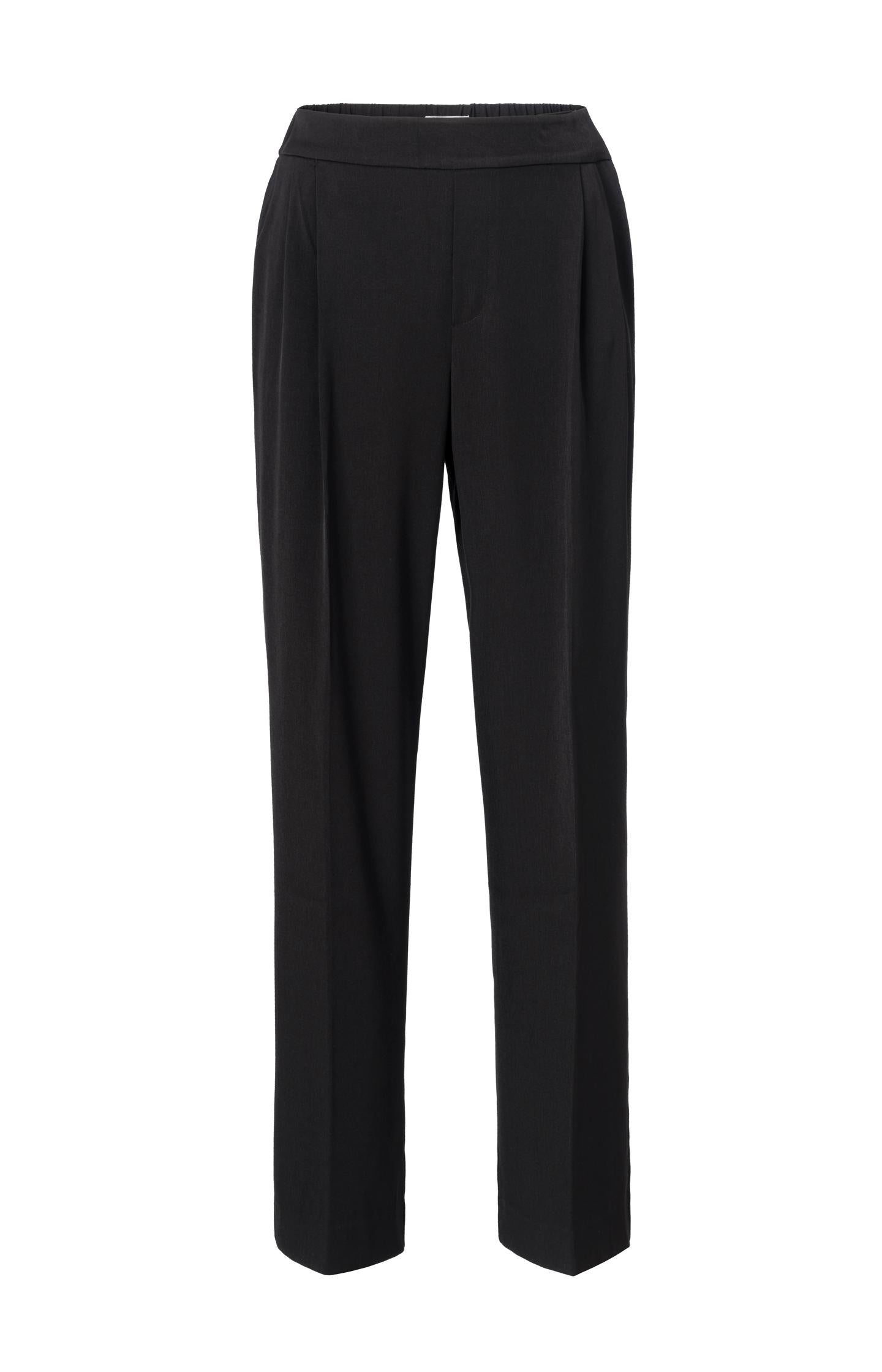 Wide-leg trousers with high waist and pleat details - Type: product