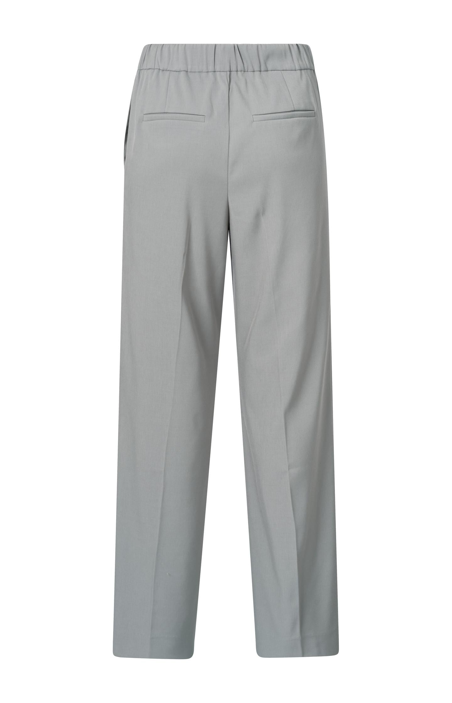 Wide-leg trousers with high waist and pleat details