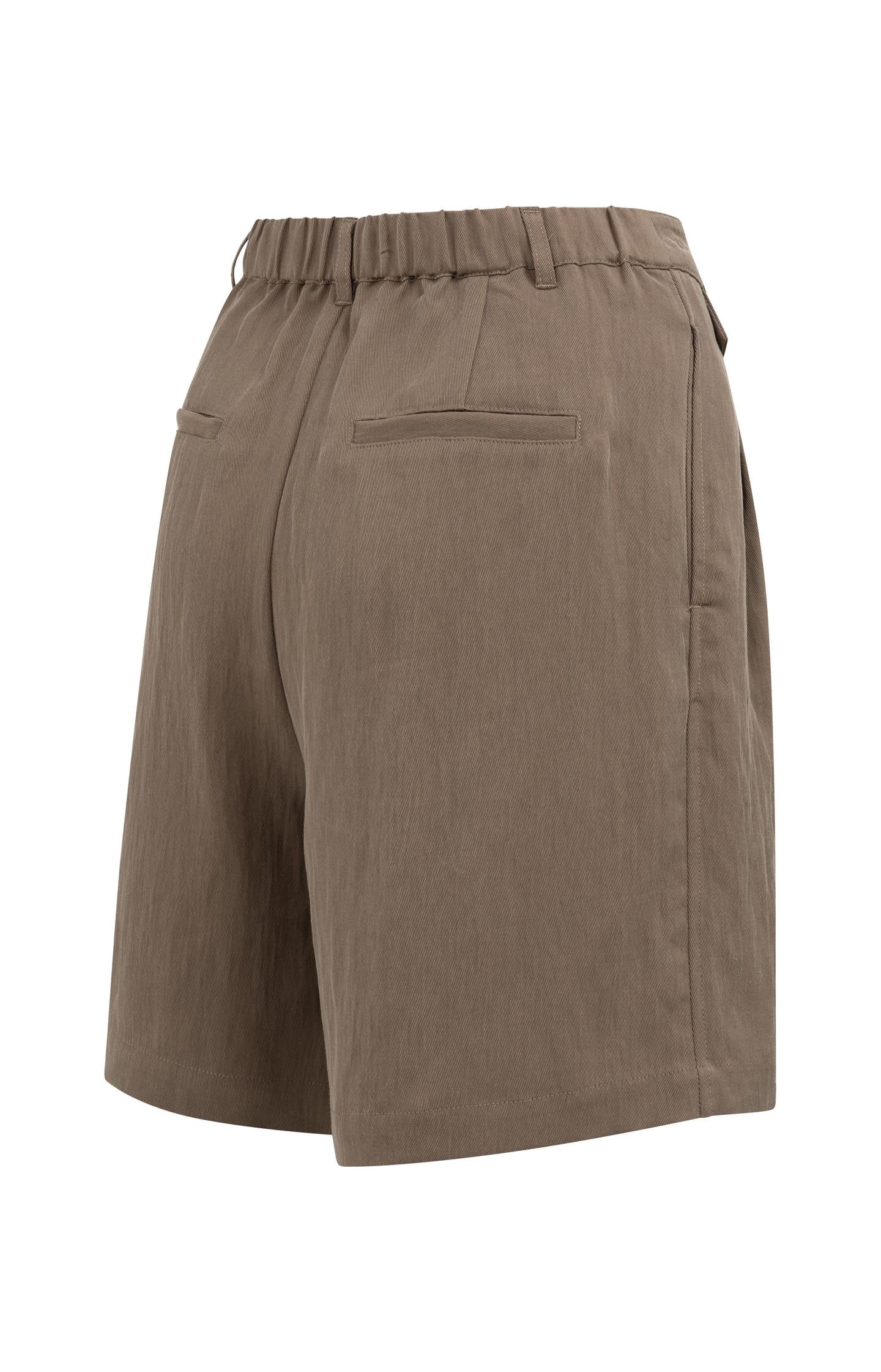 Woven longer length bermuda shorts