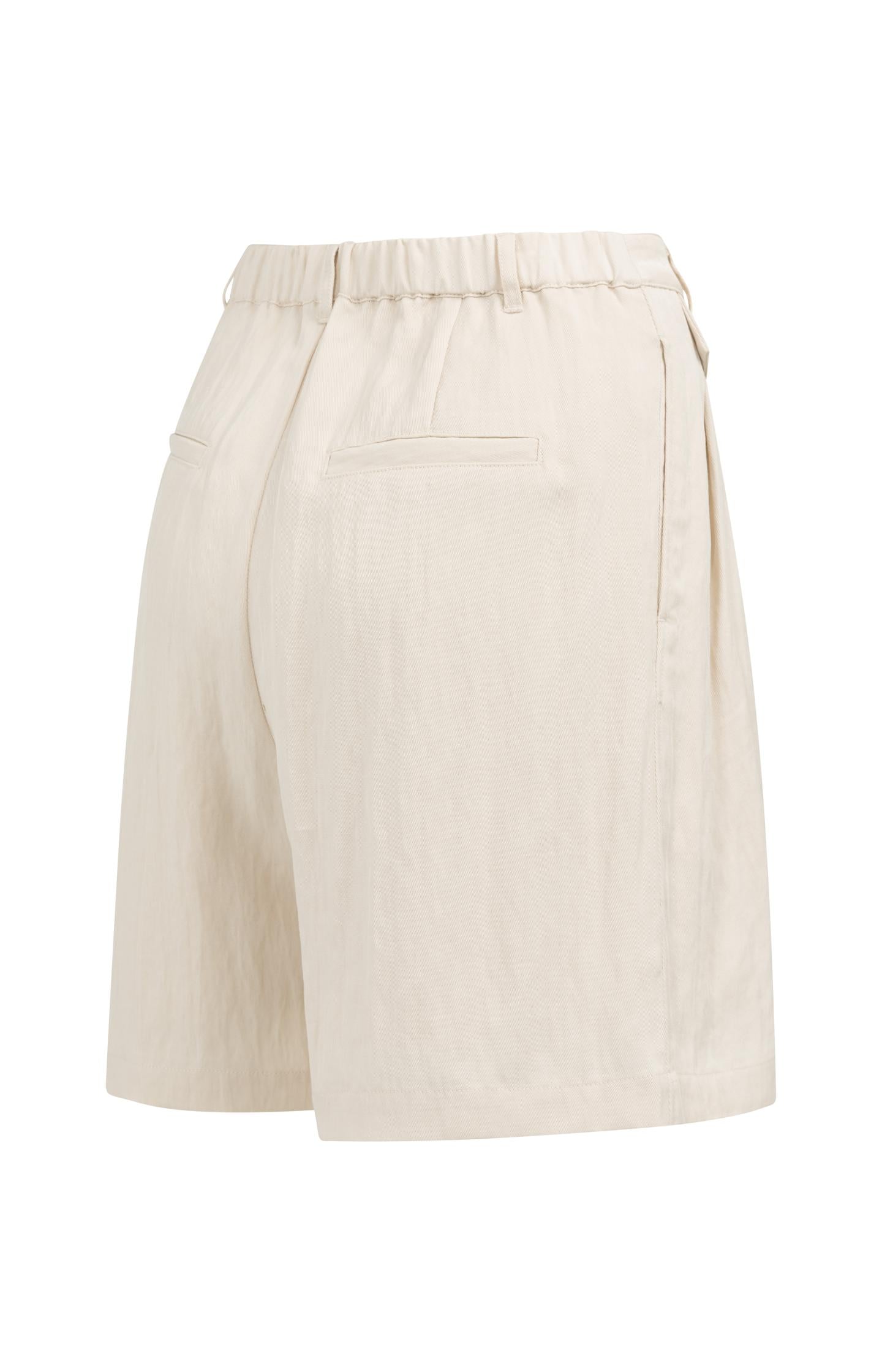 Woven longer length bermuda shorts