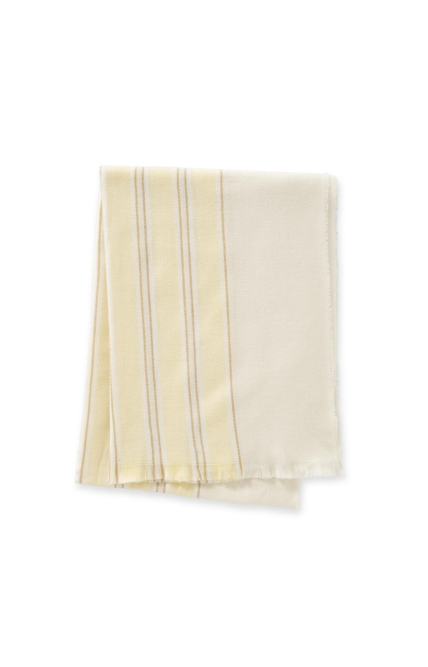 Woven scarf with subtle stripe design