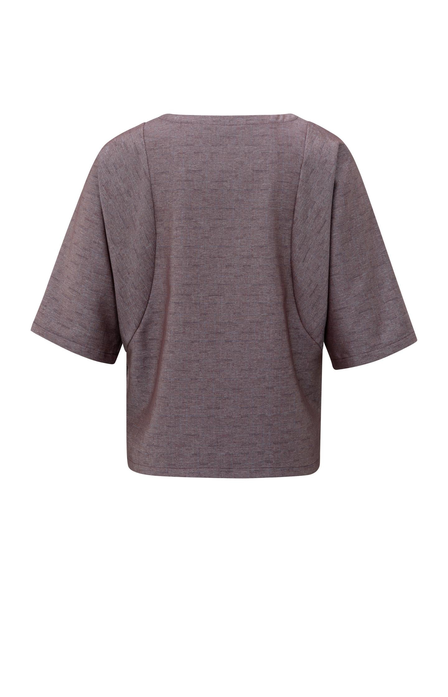 Woven T-shirt with seam details