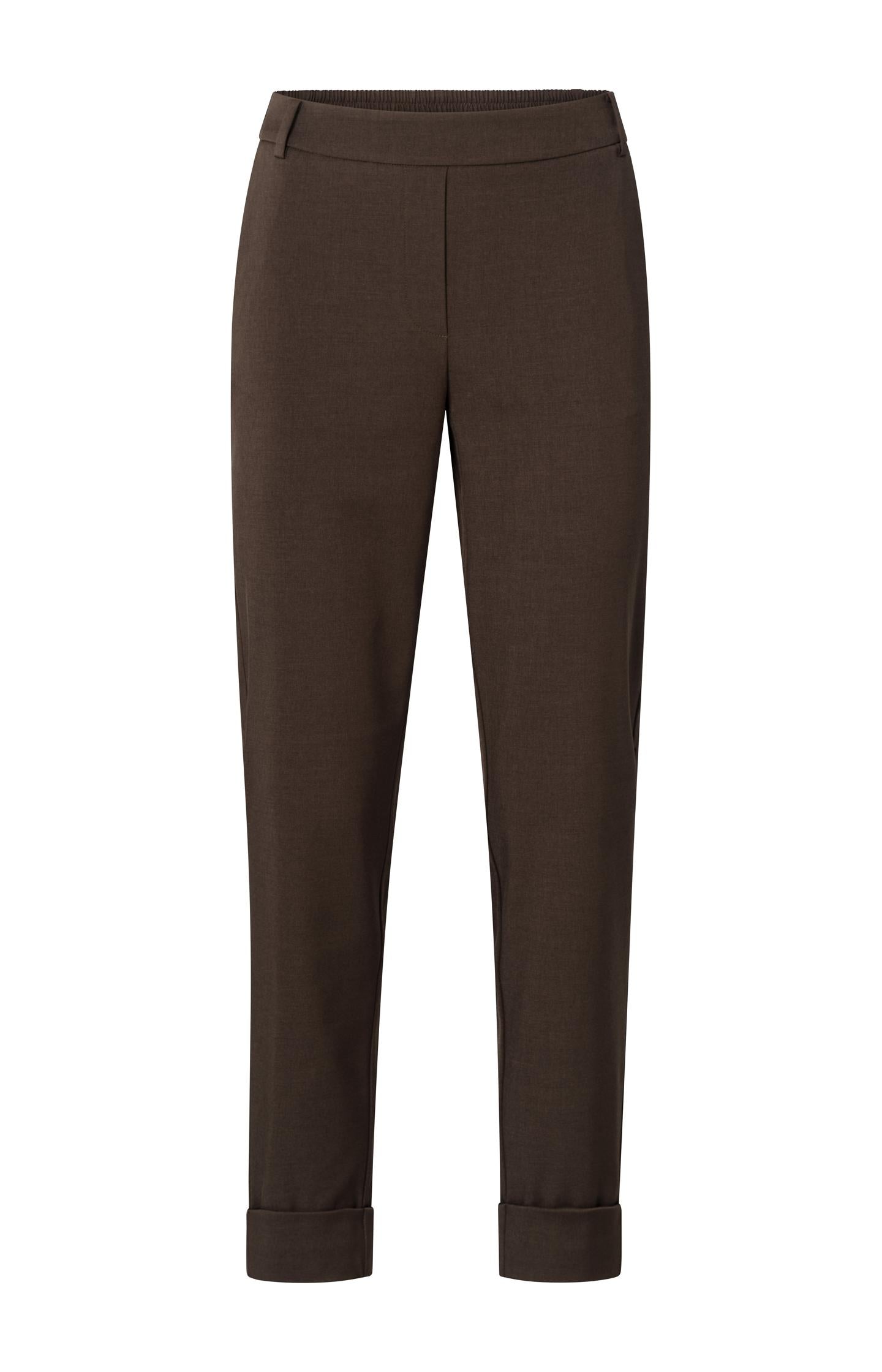 Woven trousers with straight legs and elastic waistband - Type: product