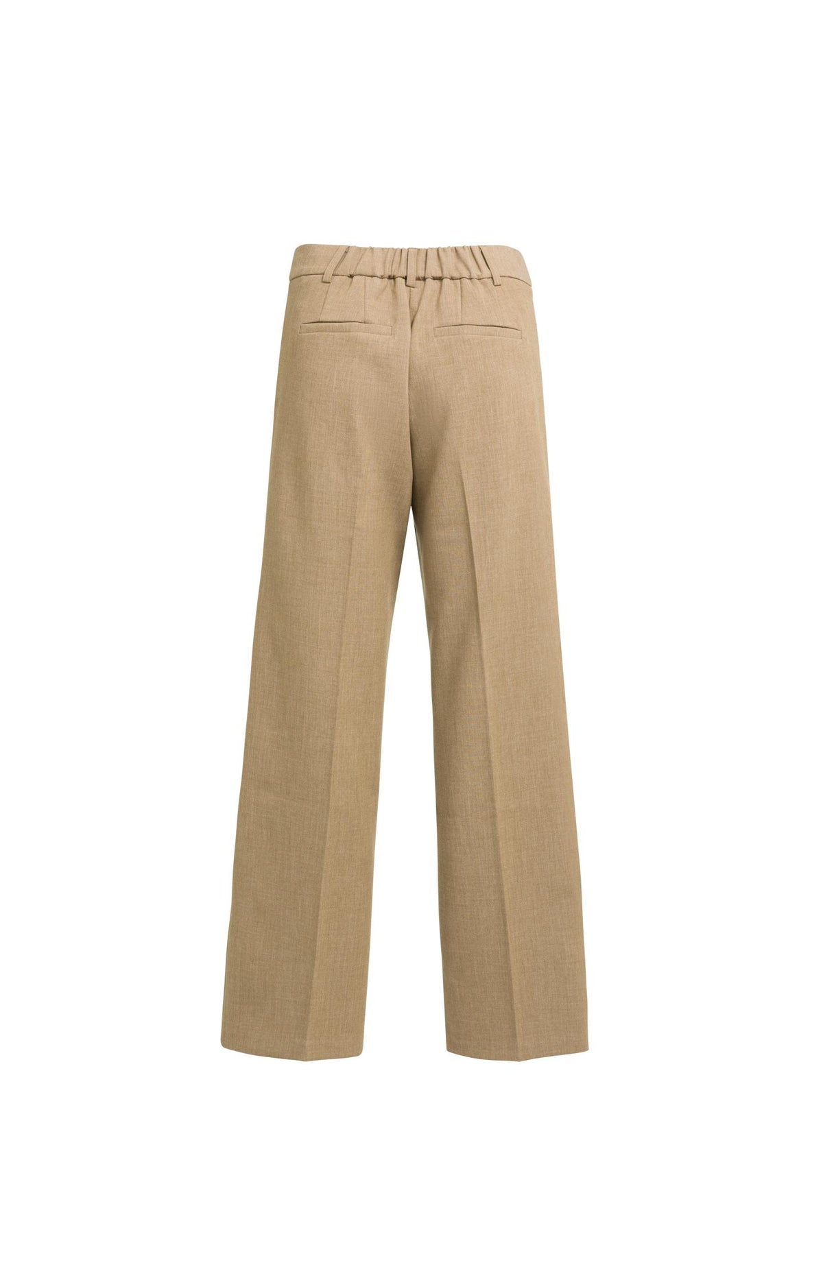 Woven trousers with straight legs