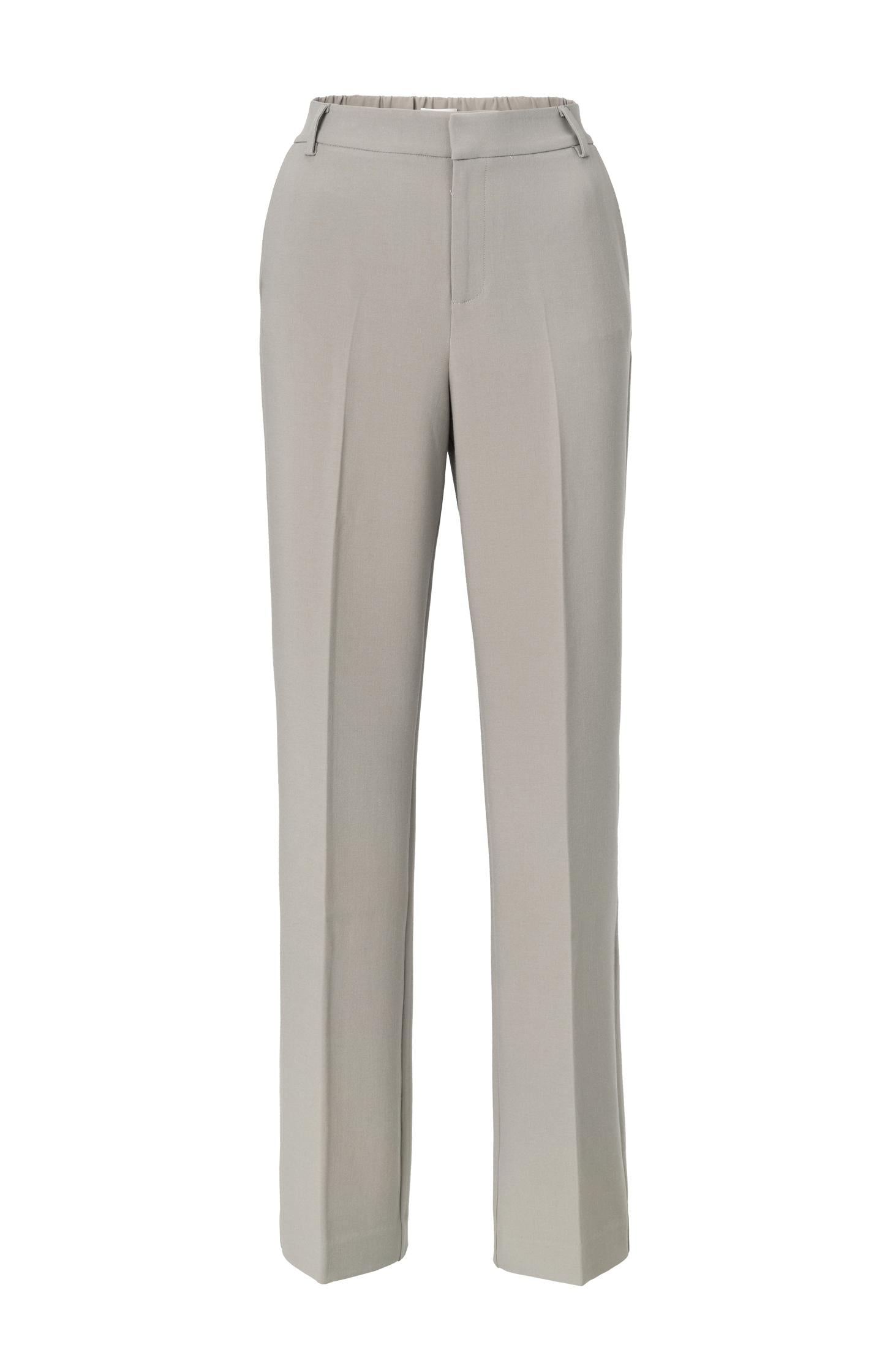 Woven trousers with wide legs and elastic waistband - Type: product