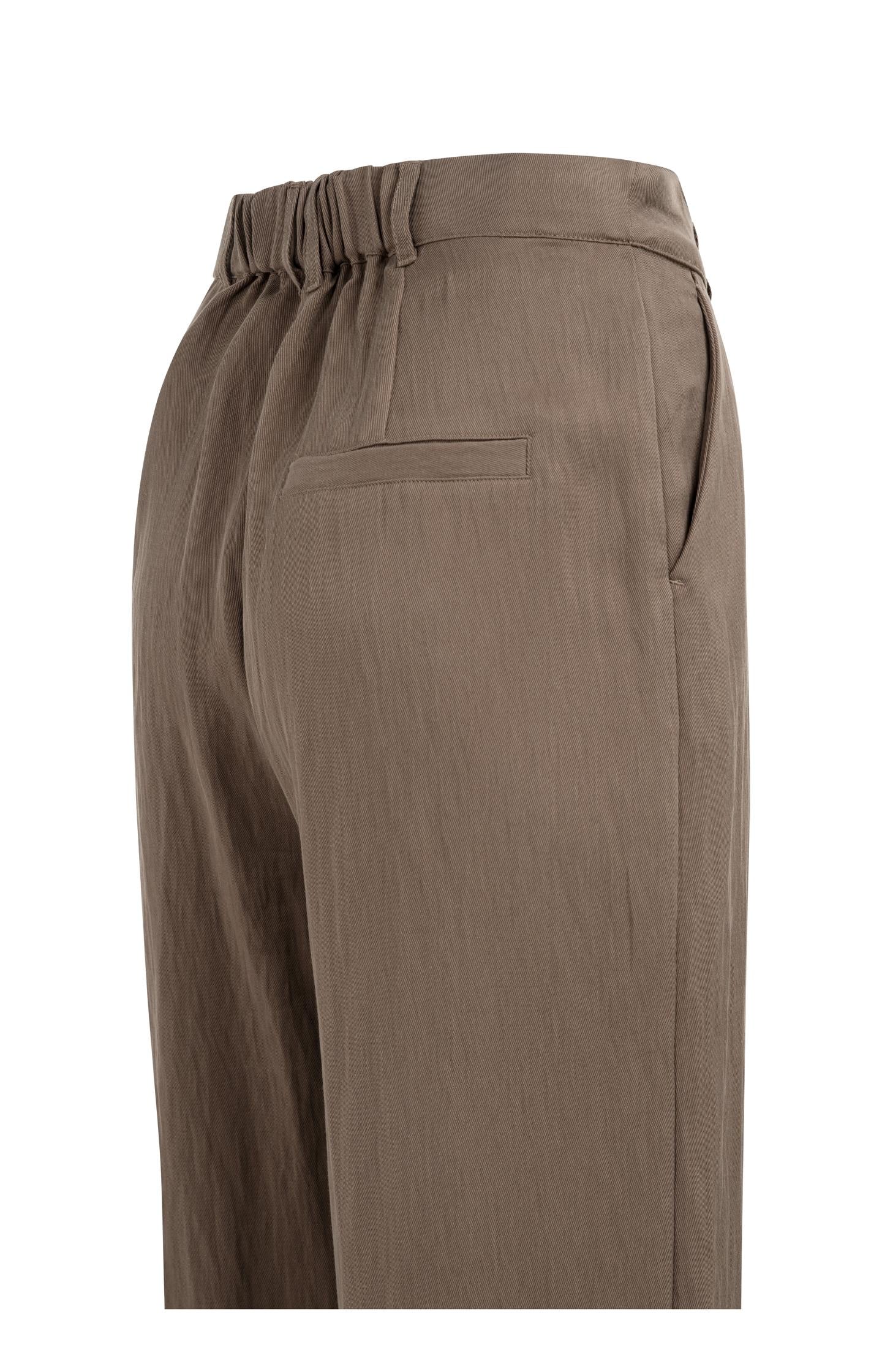 Woven trousers with wide legs and pleats  L30 - Type: product