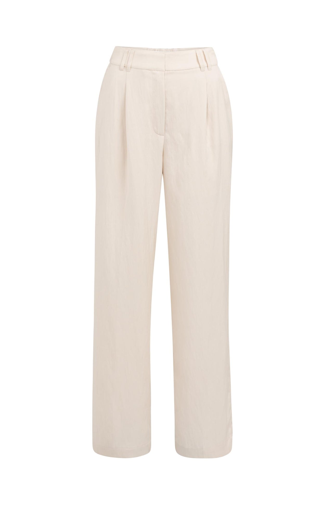 Woven trousers with wide legs and pleats  L30 - Type: product