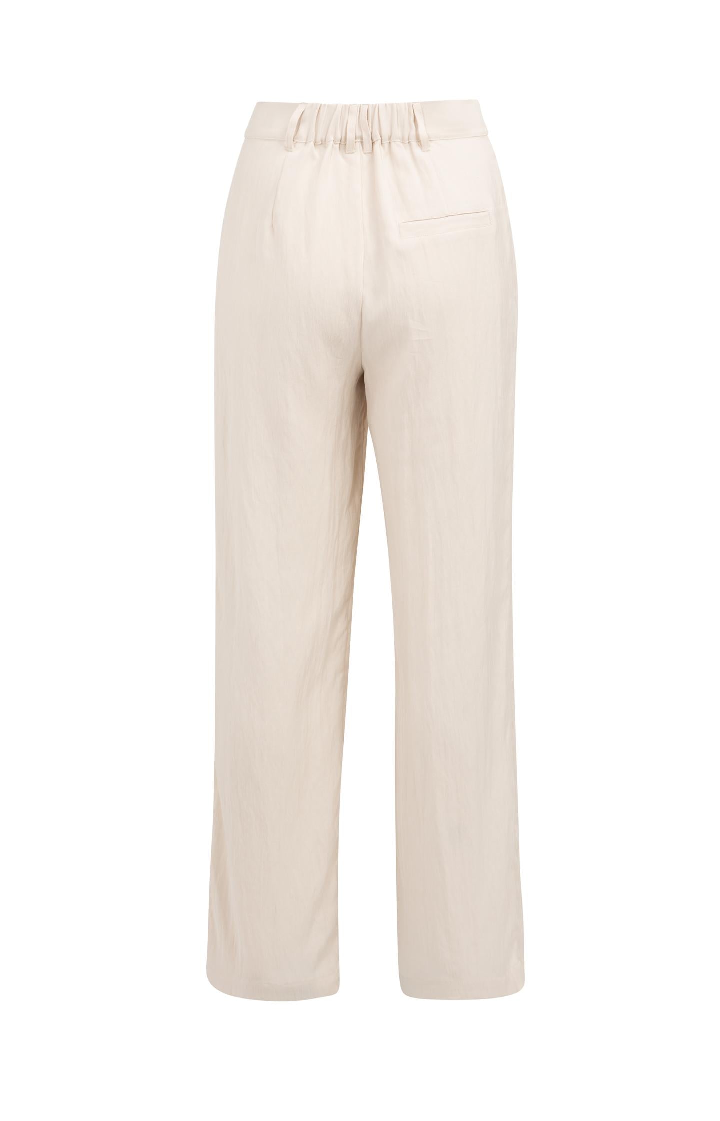 Woven trousers with wide legs and pleats  L30 - Type: product