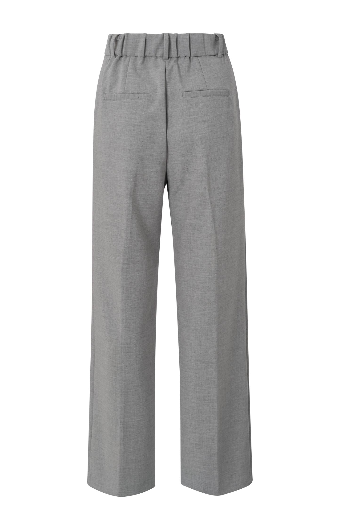 Woven trousers with wide legs, pockets and pleat details