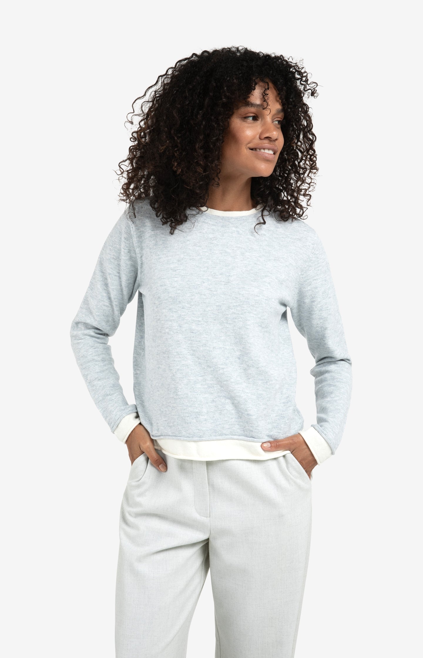Woven wide leg trousers with belt