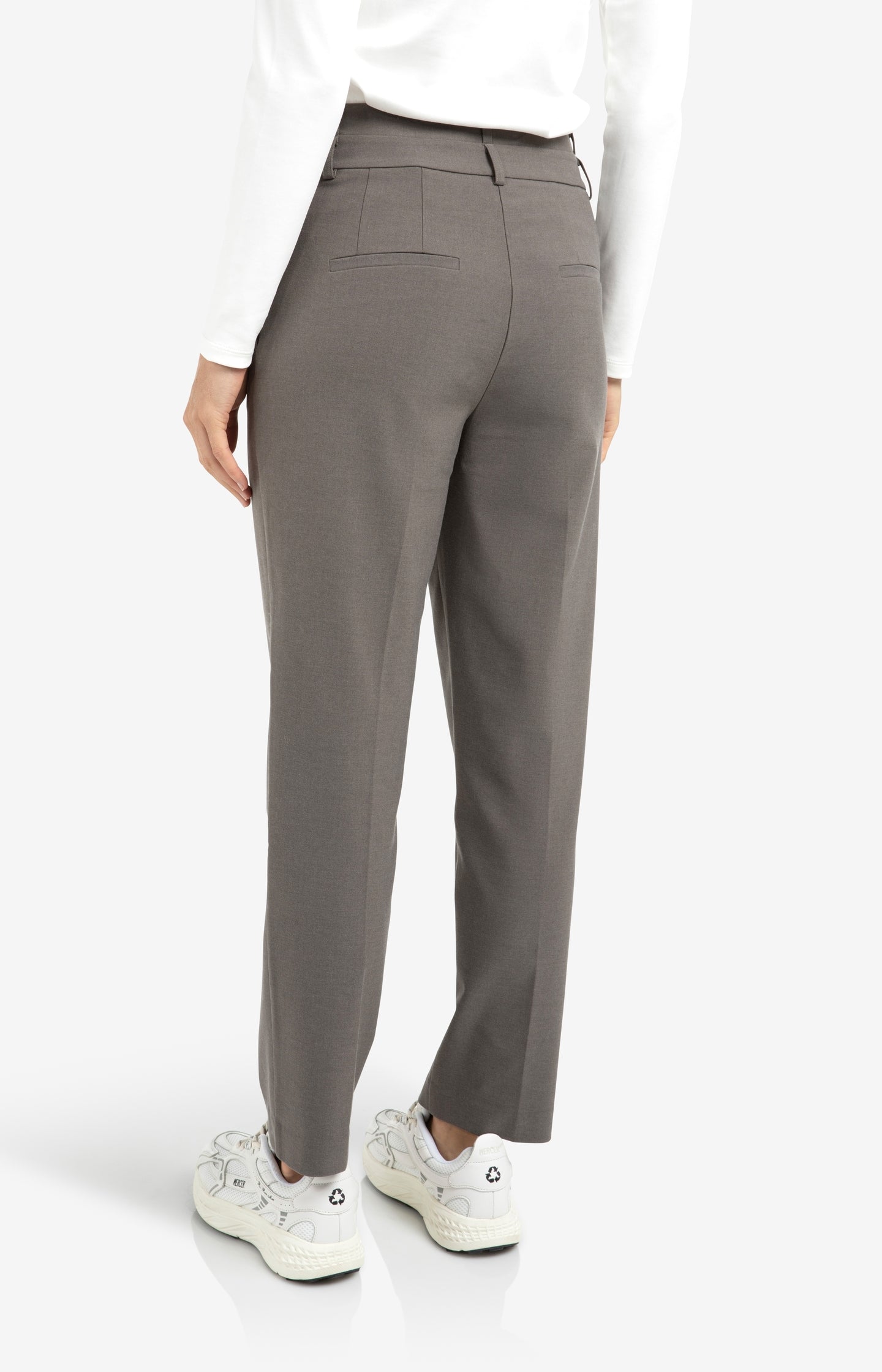 Woven wide leg trousers with belt