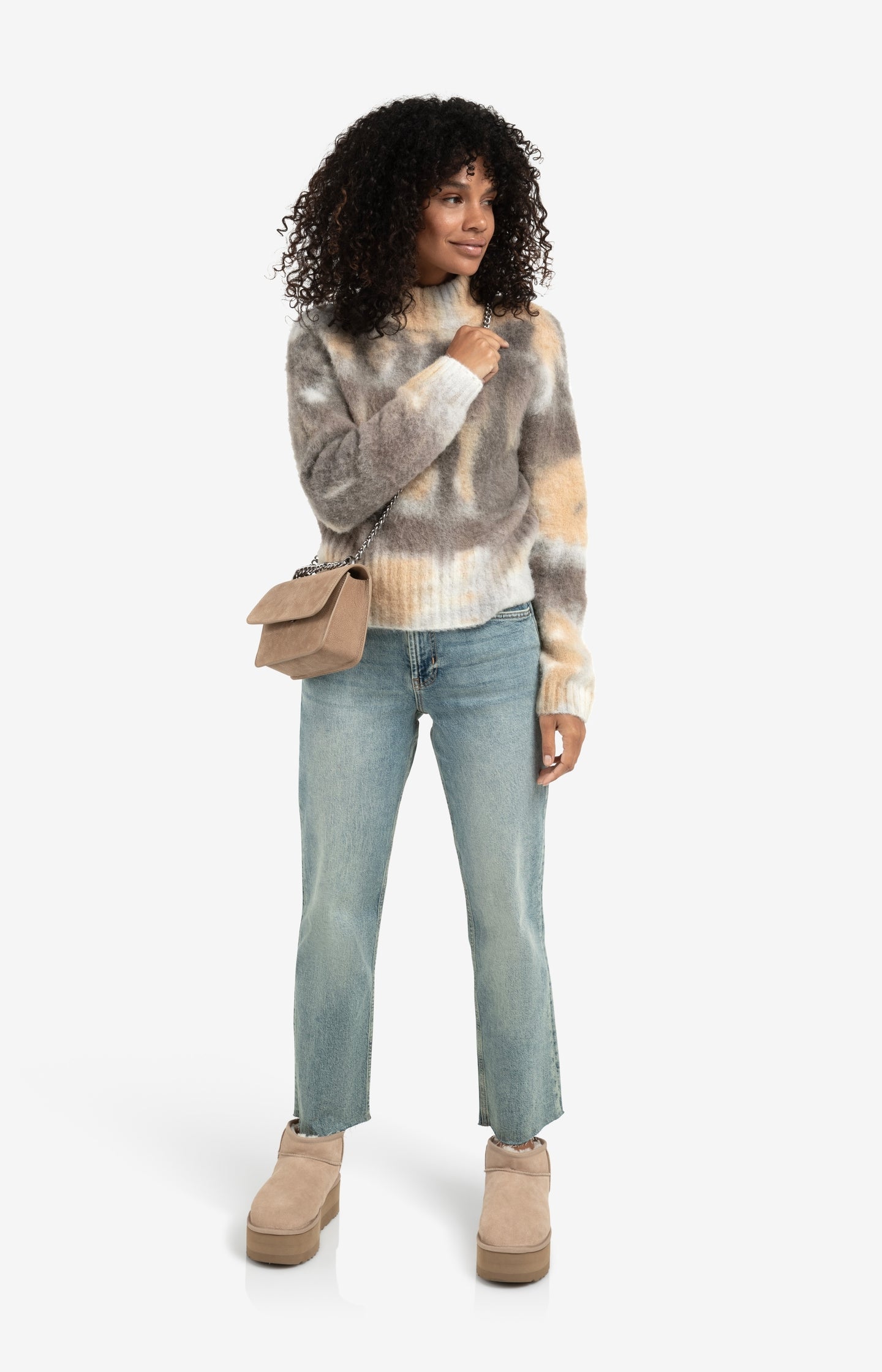 Woven wide leg trousers with belt